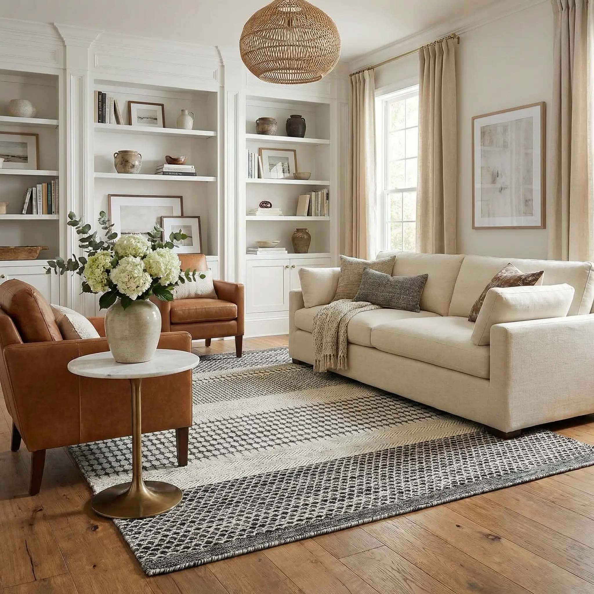 Tideswell Scandi Boho Wool Carpet by Boutique Rugs