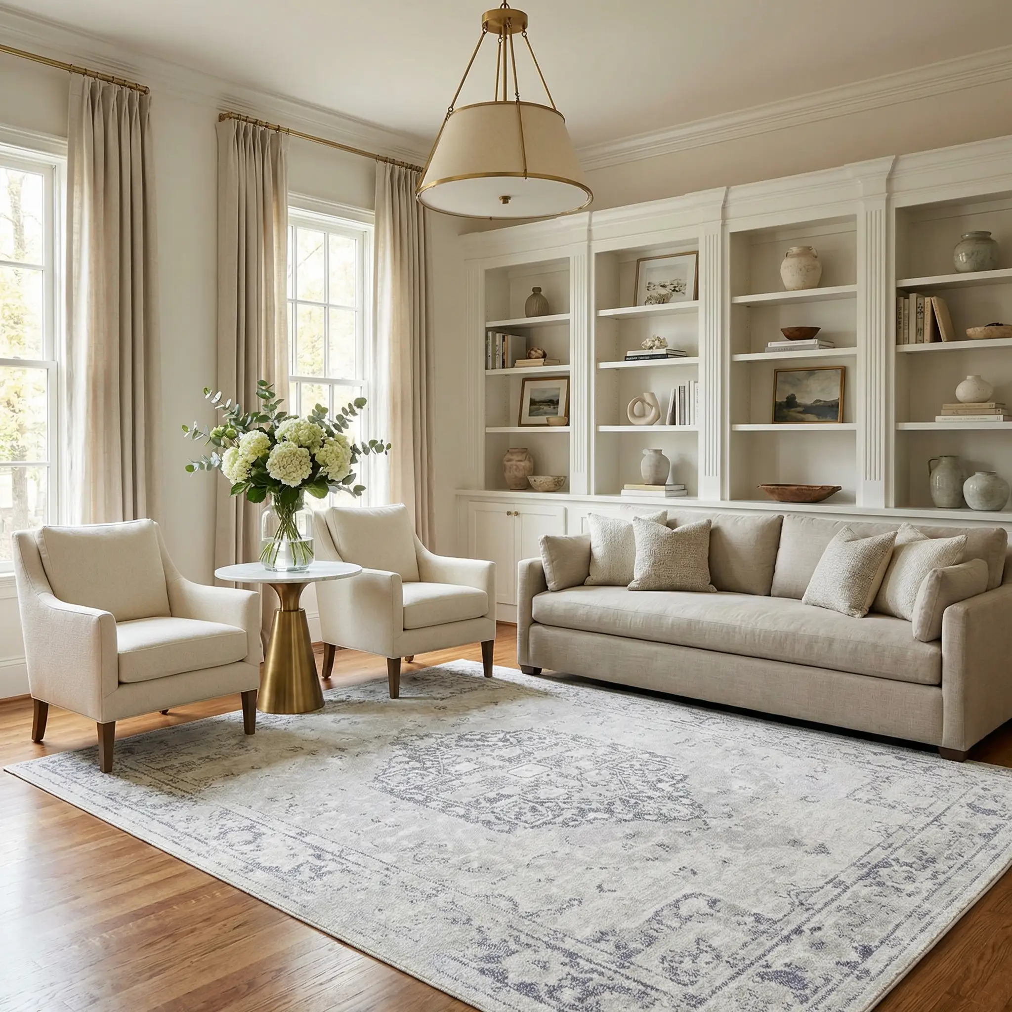 Akram Antrasit Flat Pile Washable Rug by Boutique Rugs