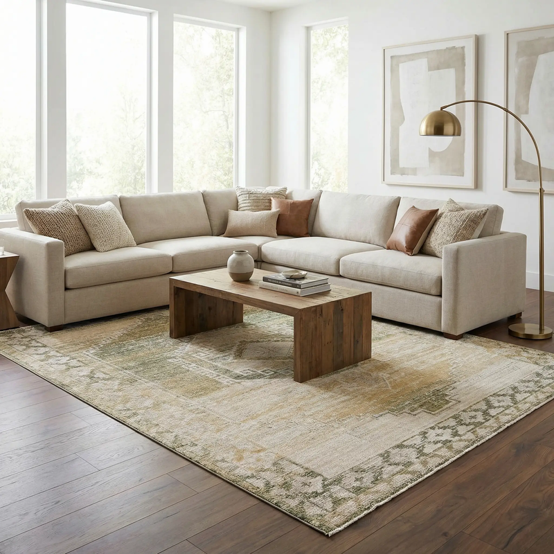 Kailey Tan Area Rug by Boutique Rugs