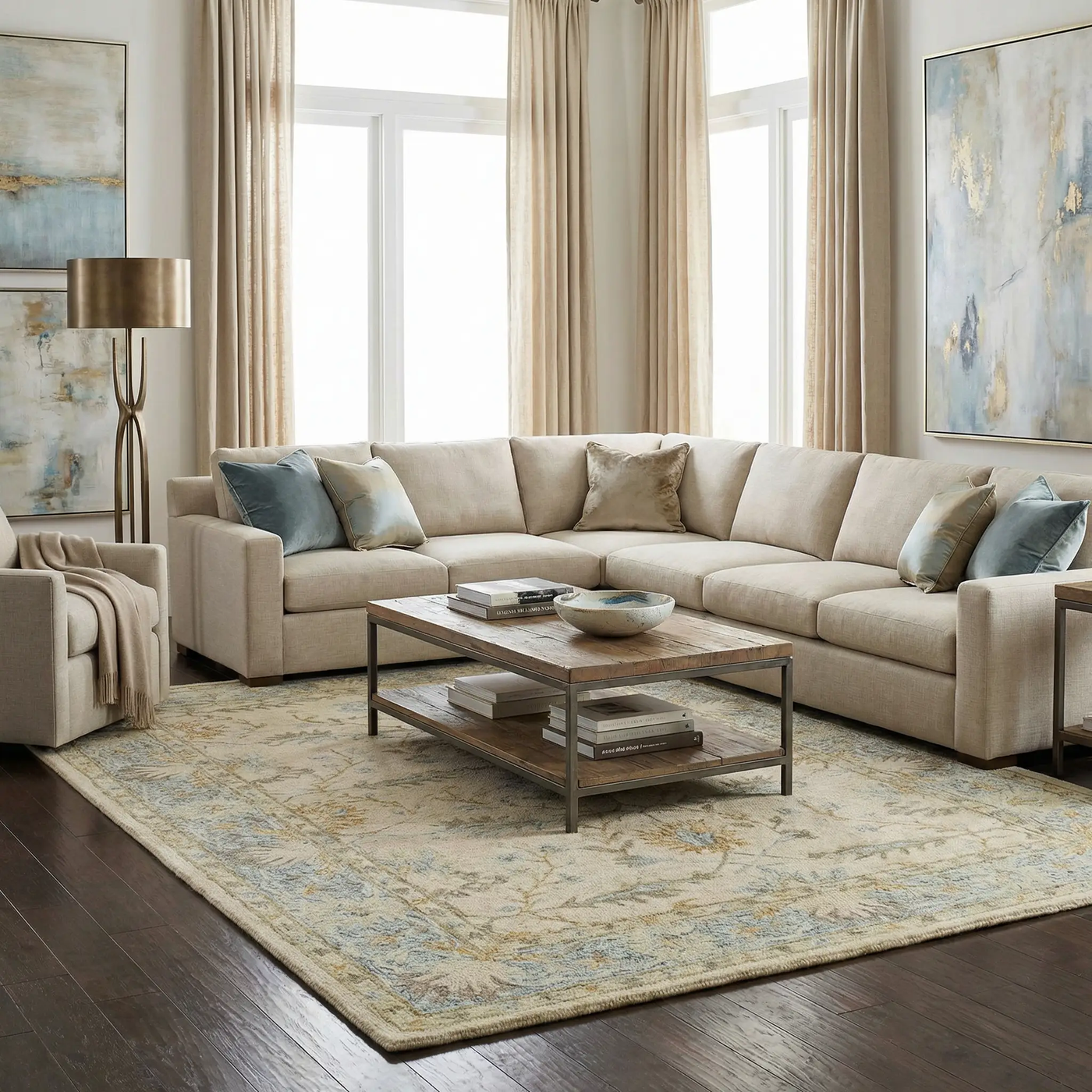 Albert Luxury Wool Rug by Boutique Rugs