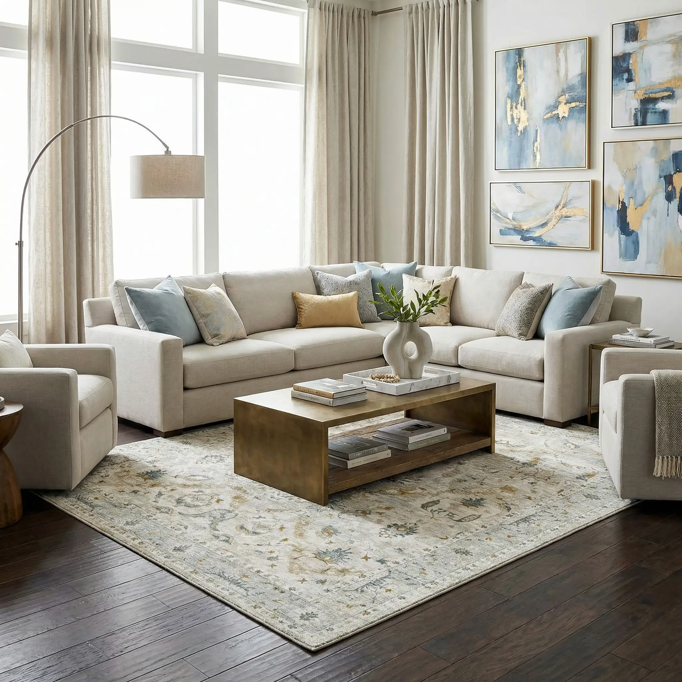 Emile Textured Rug with Fringes by Boutique Rugs