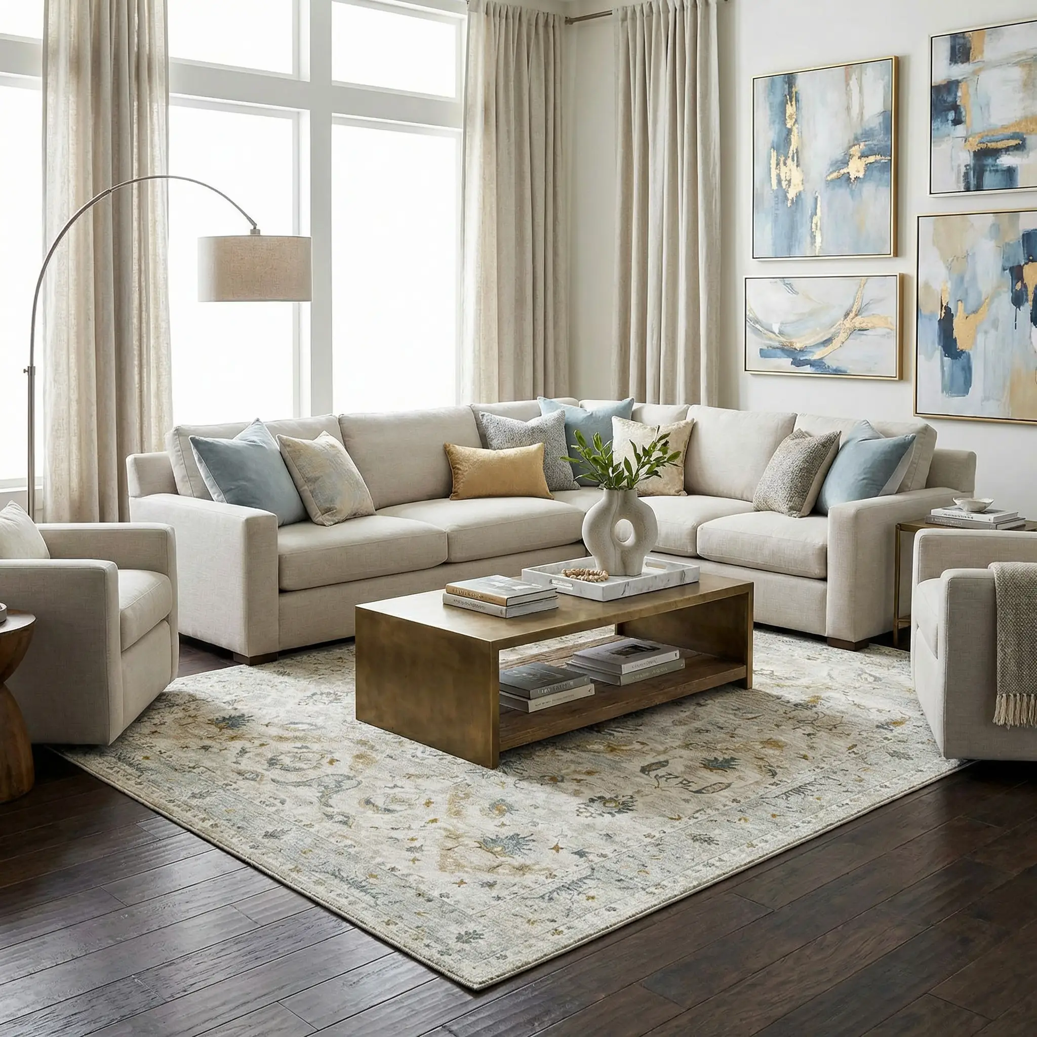 Emile Textured Rug with Fringes by Boutique Rugs