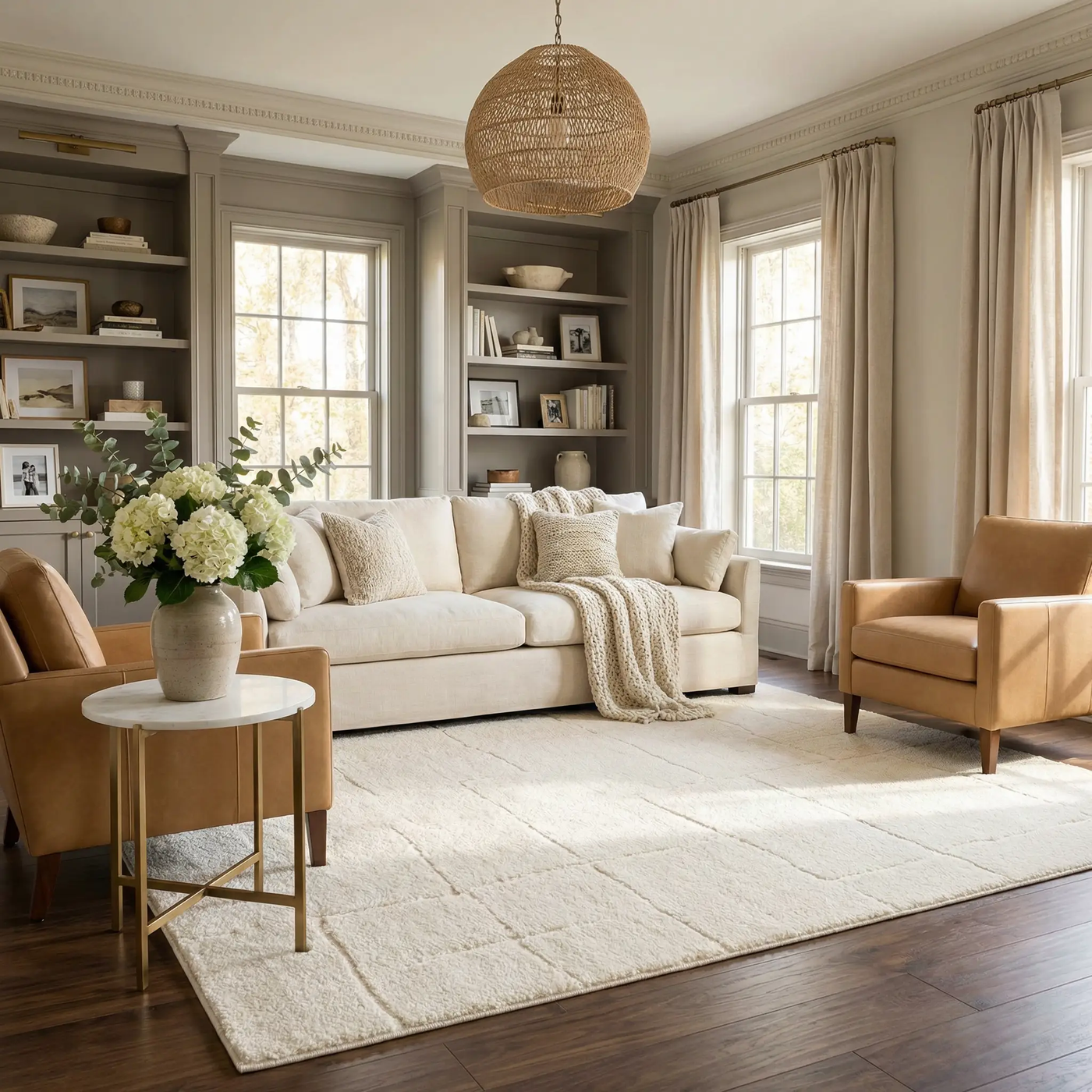 Koume Ivory Area Rug by Boutique Rugs