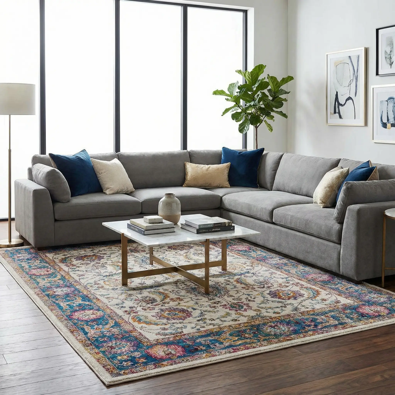 Mardina Colorful Area Rug - Clearance by Boutique Rugs