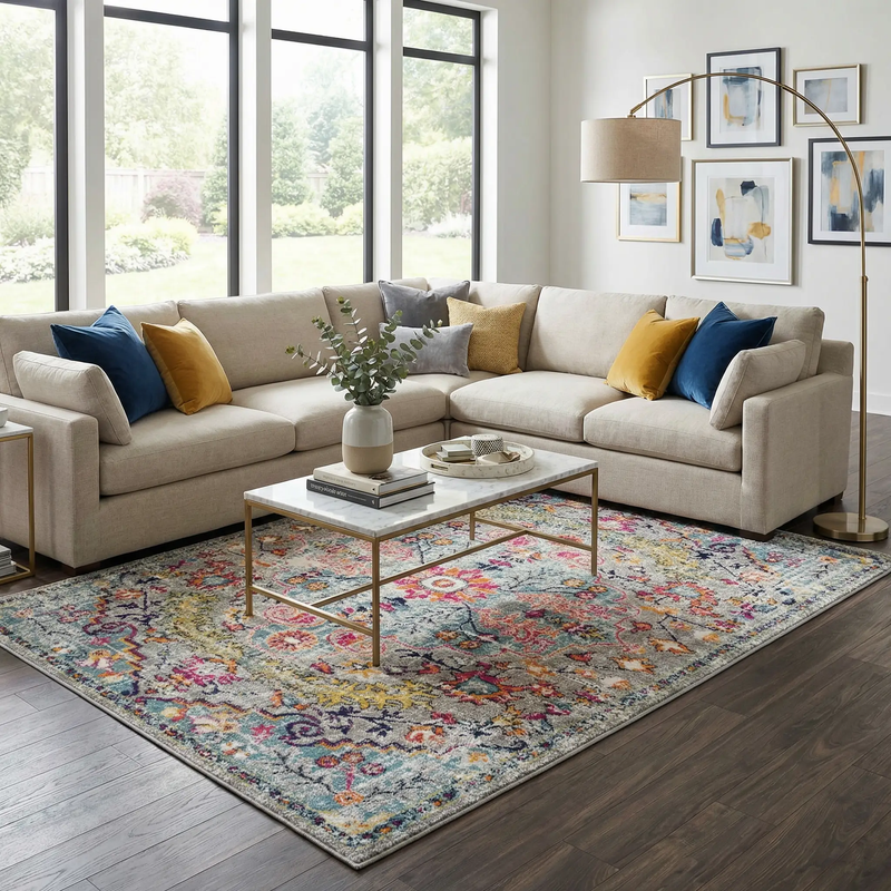 Delanson Colorful Area Rug by Boutique Rugs
