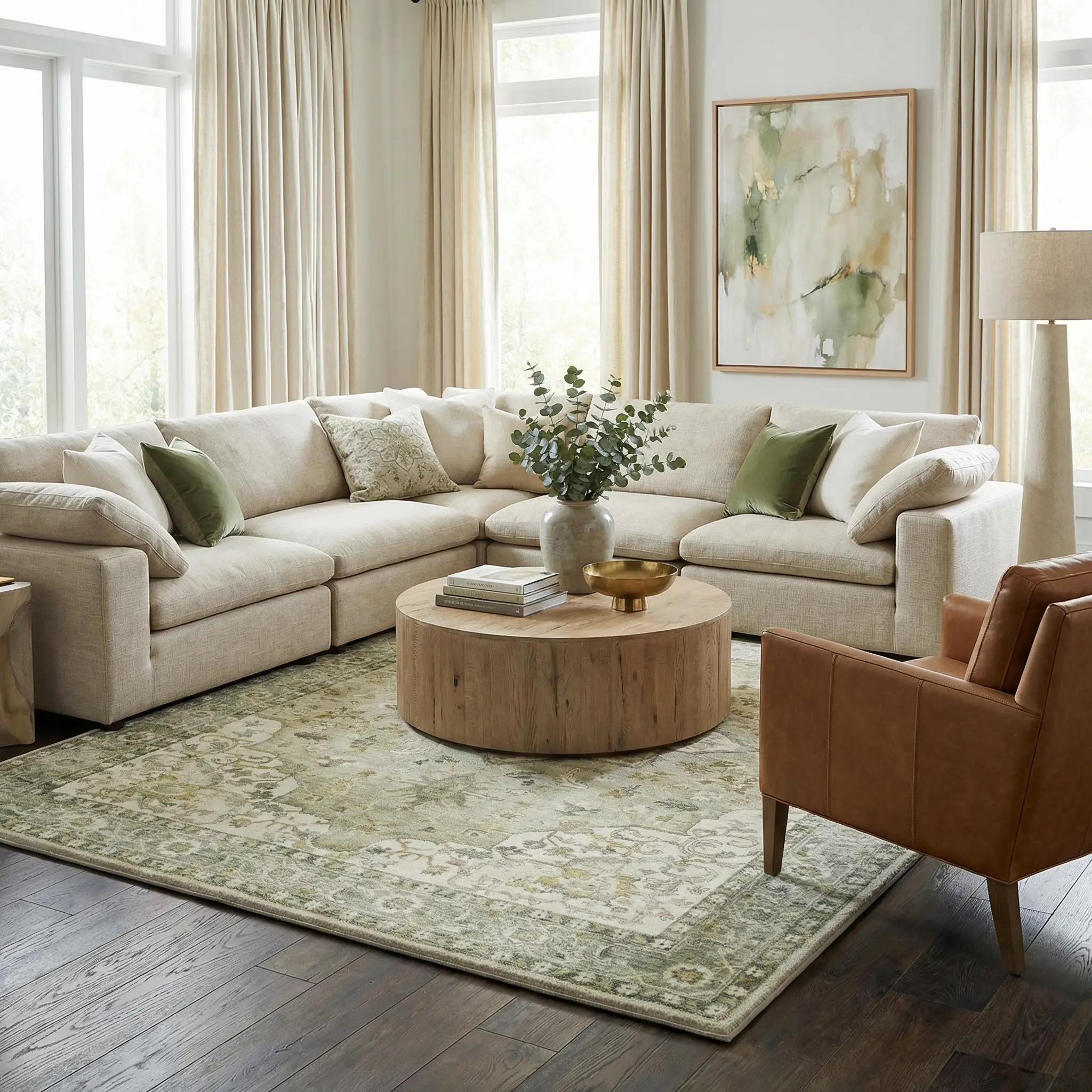 Crondall Sage Traditional Area Rug by Boutique Rugs