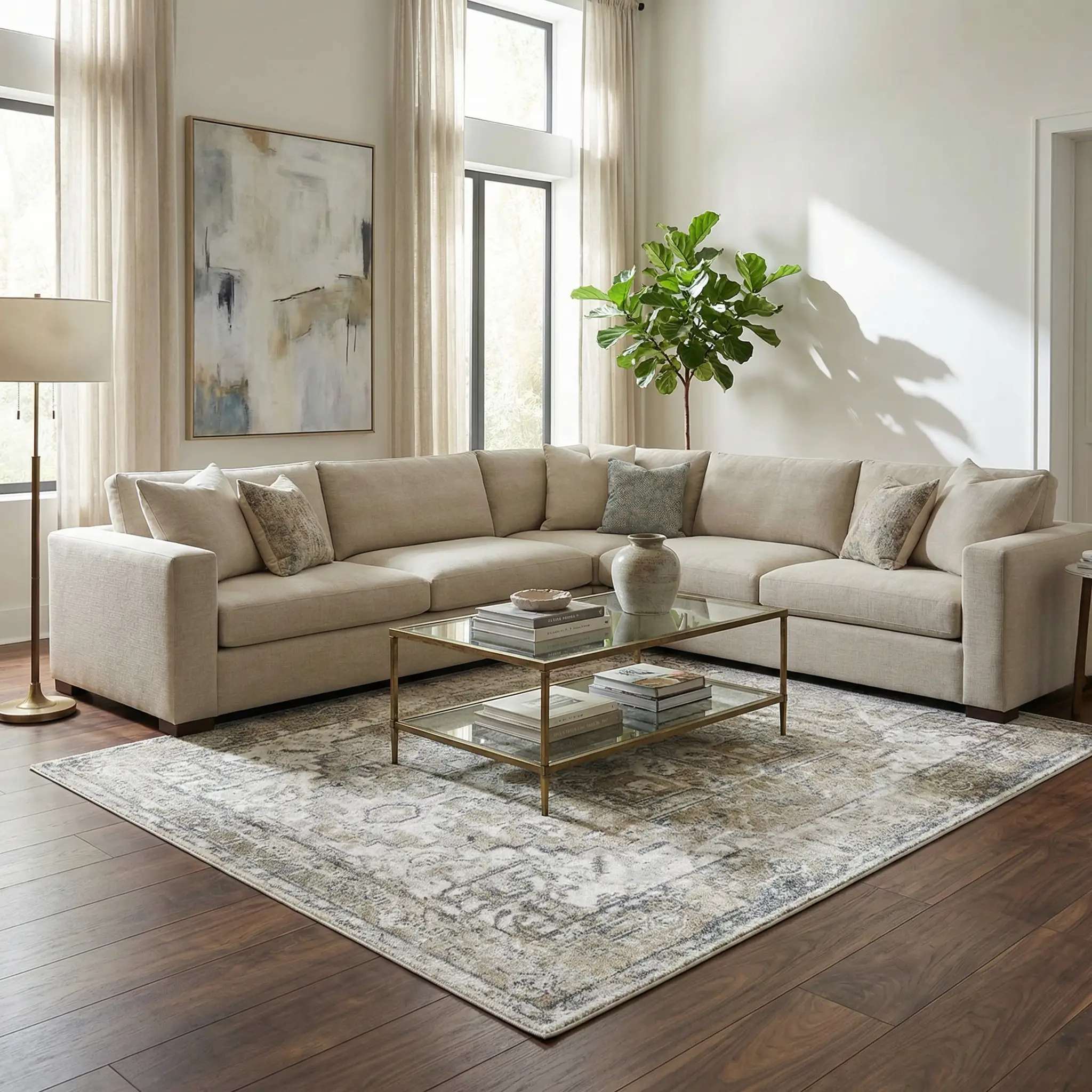Hera Olive Boutique Washable Rug by Boutique Rugs