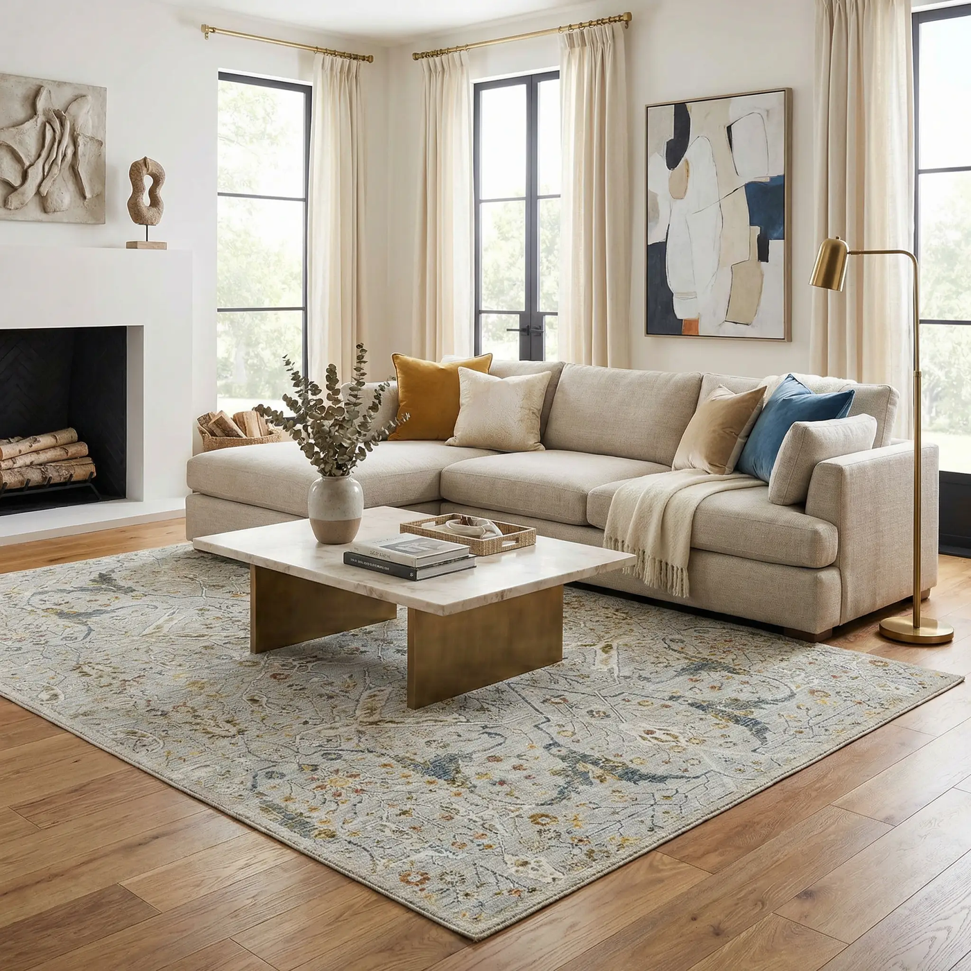 Bornova Luxe Oushak Rug by Boutique Rugs