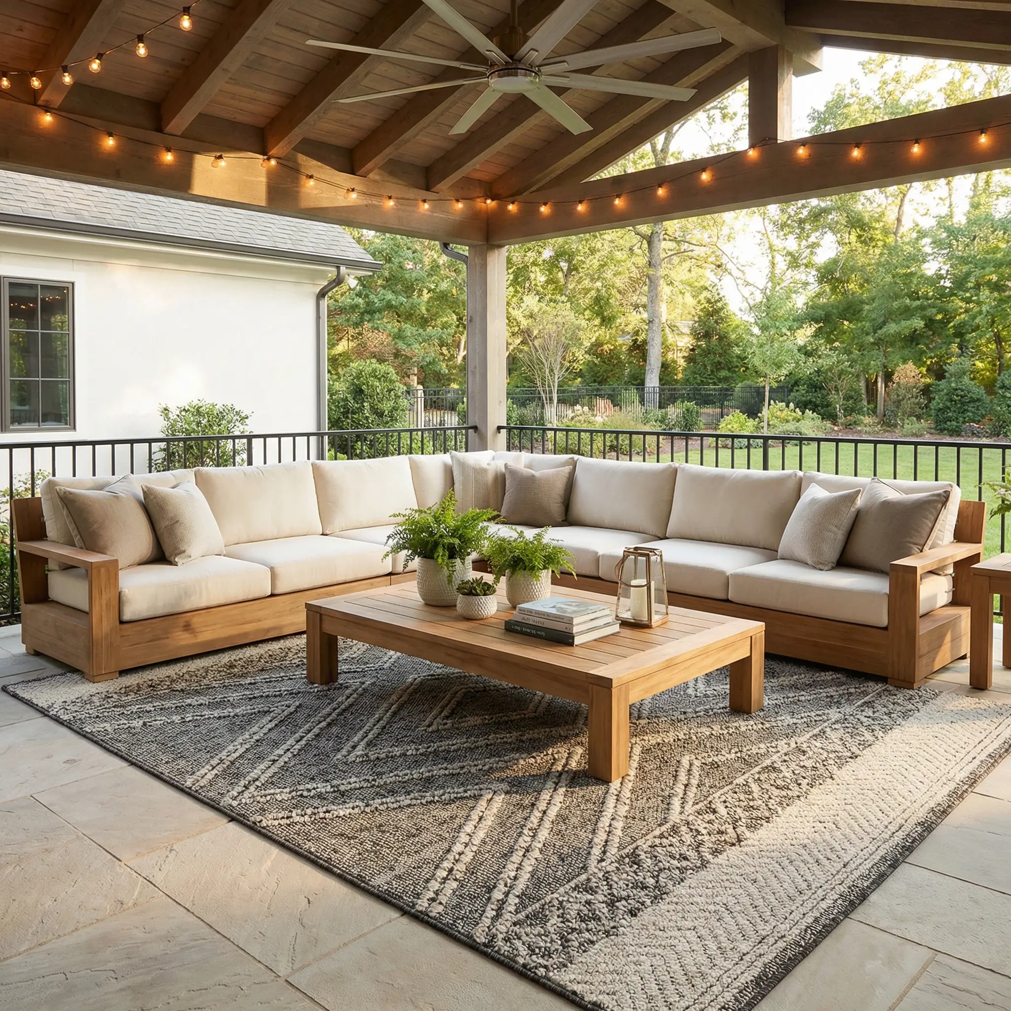 Areli Beige / Brown Outdoor Rug - Clearance by Boutique Rugs