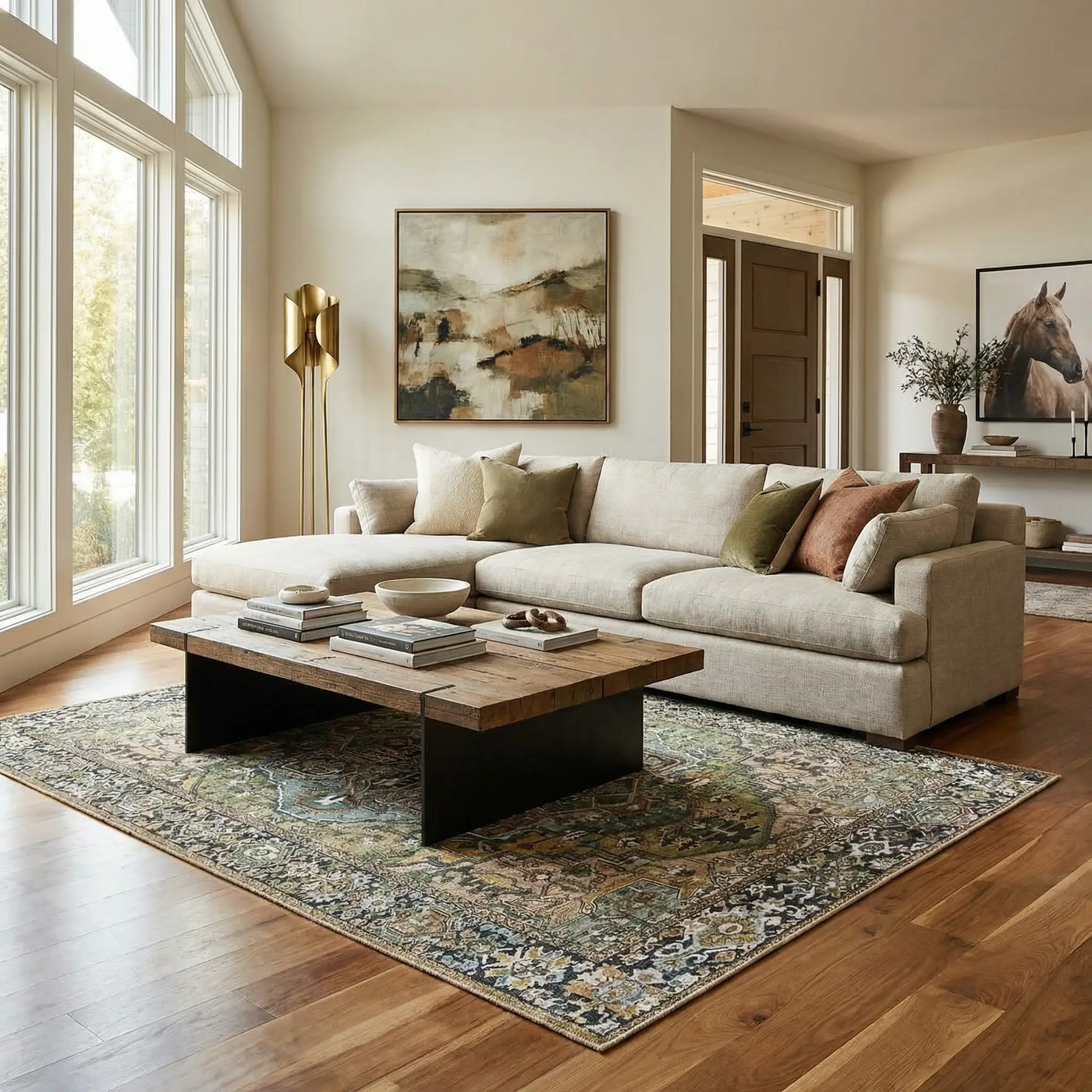 Neyland Sage Green Area Rug by Boutique Rugs
