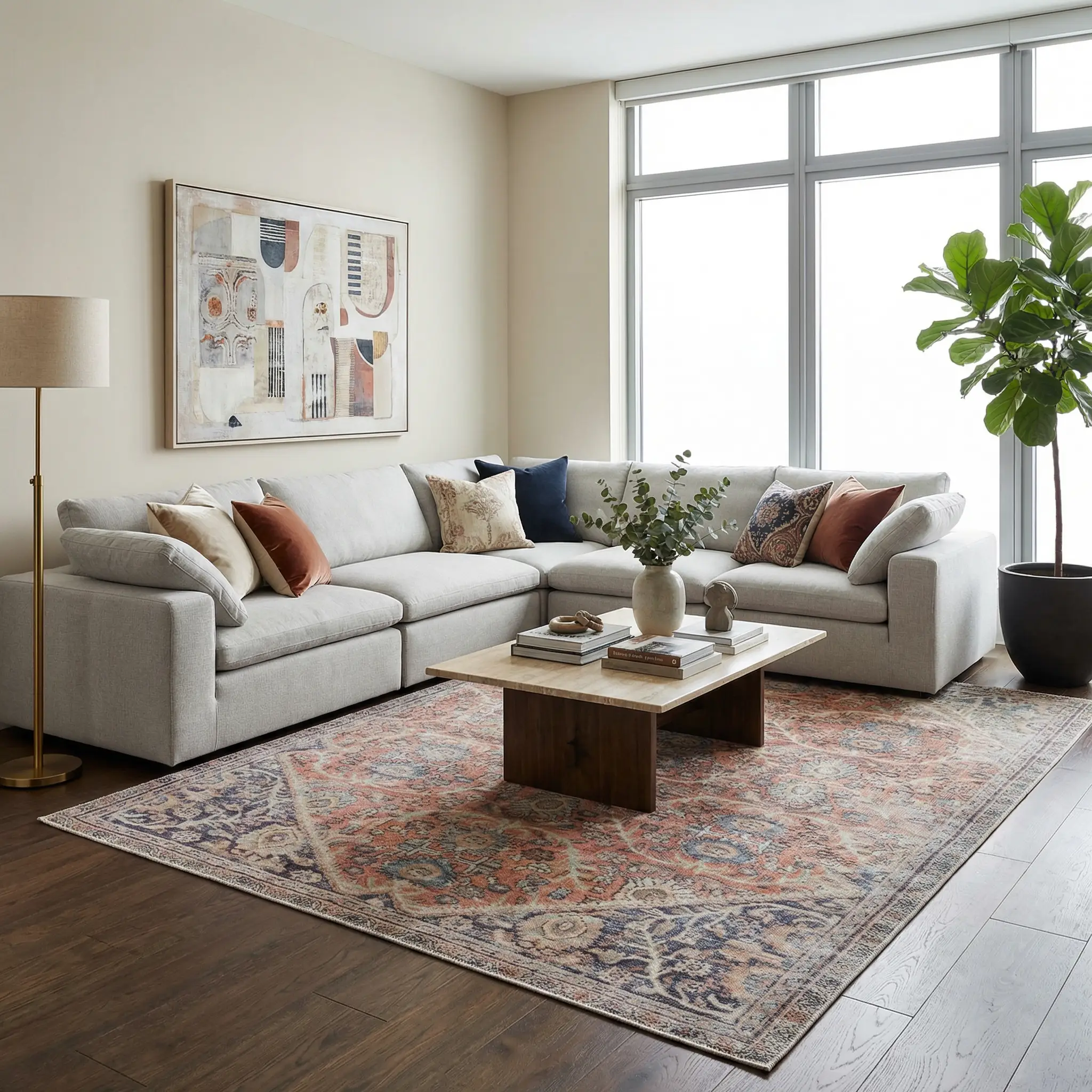 Konstantina Washable Area Rug - Clearance by Boutique Rugs