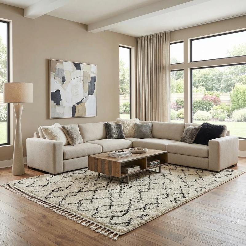 Pahala Moroccan Shag Area Rug - Clearance by Boutique Rugs