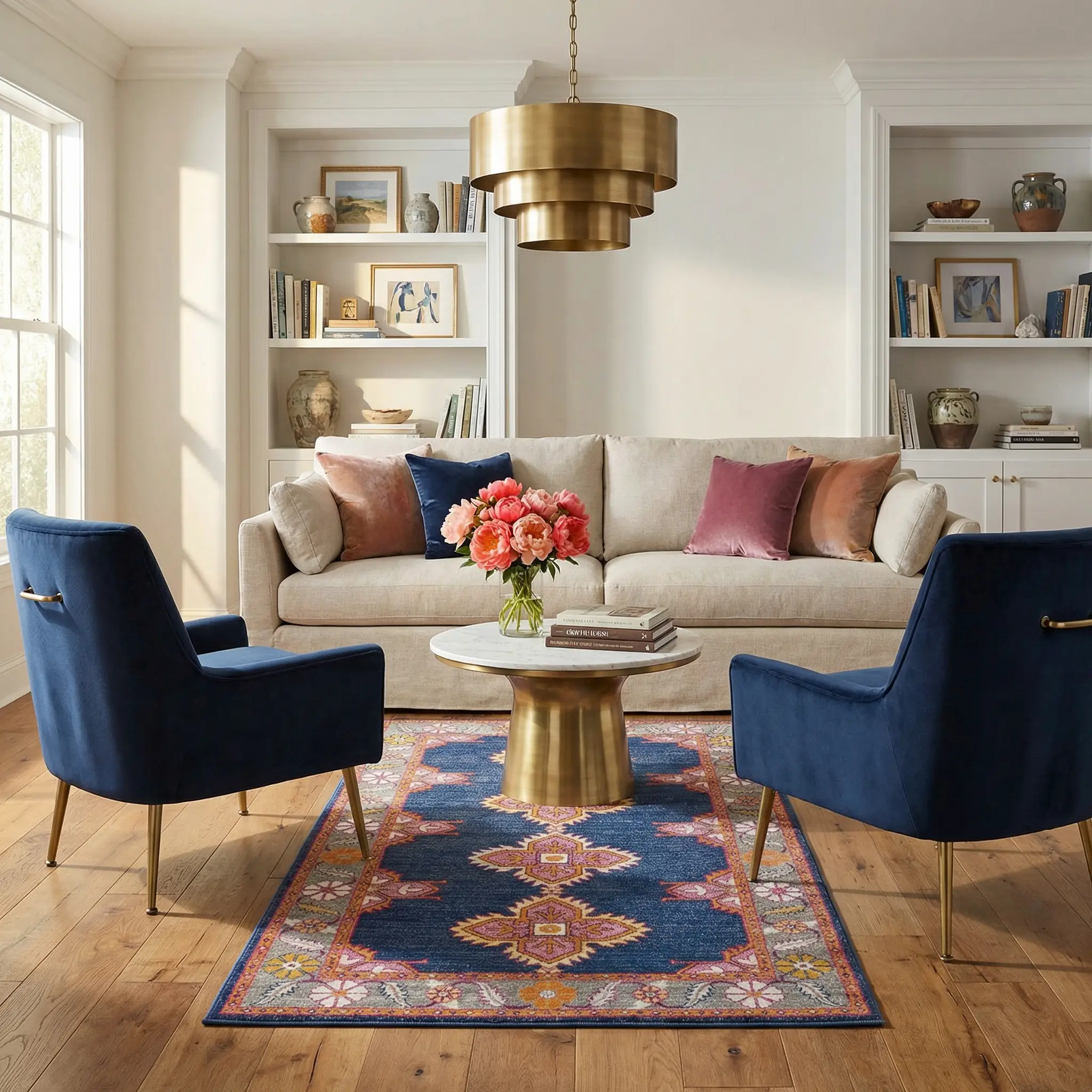 Kaitlyn Navy Area Rug by Boutique Rugs