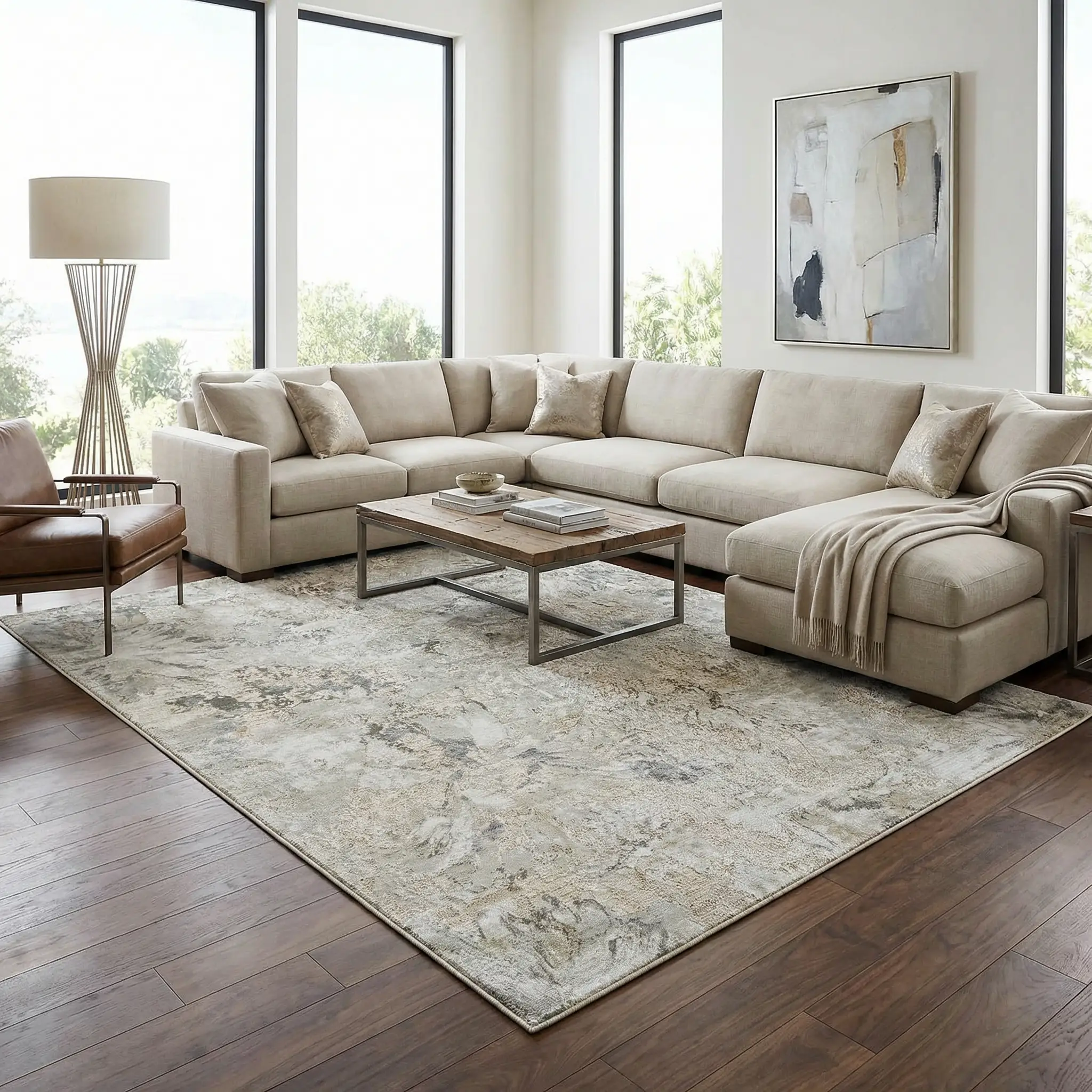 Nurit Sage Thick Luxe Boutique Rug by Boutique Rugs