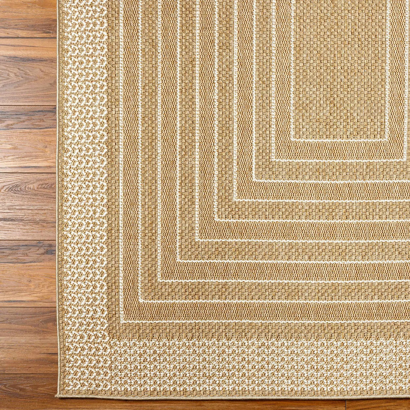 Mopsa Tan Outdoor Area Rug - Clearance by Boutique Rugs