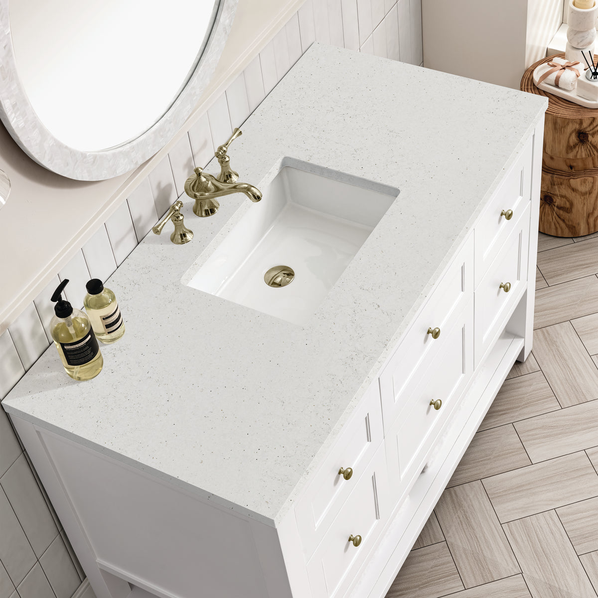 James Martin Breckenridge 48" Single Bathroom Vanity, Bright White, view 37