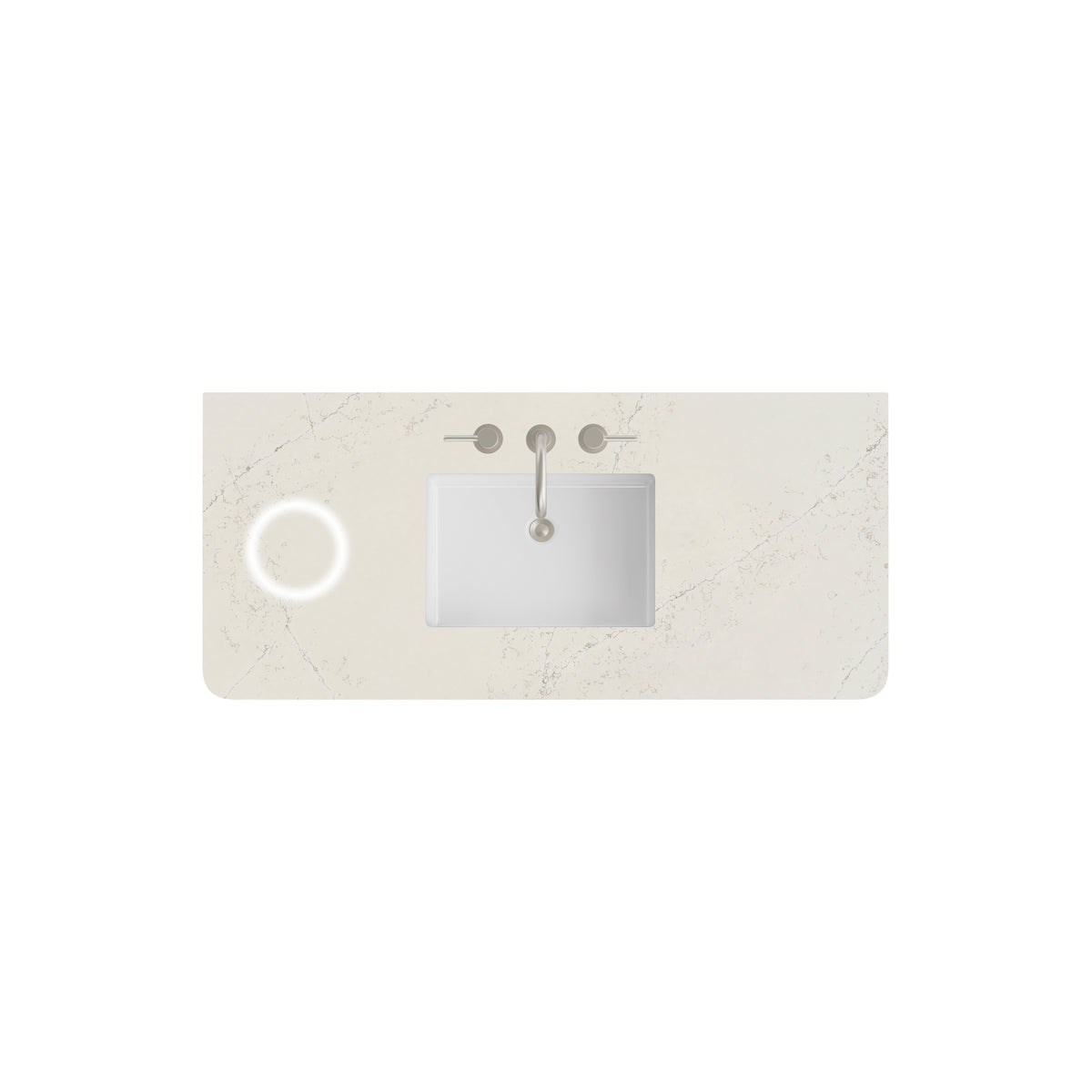 James Martin 48" Single Vanity Top with Siberian (Radius Cut, Widespread, FreePower) countertop