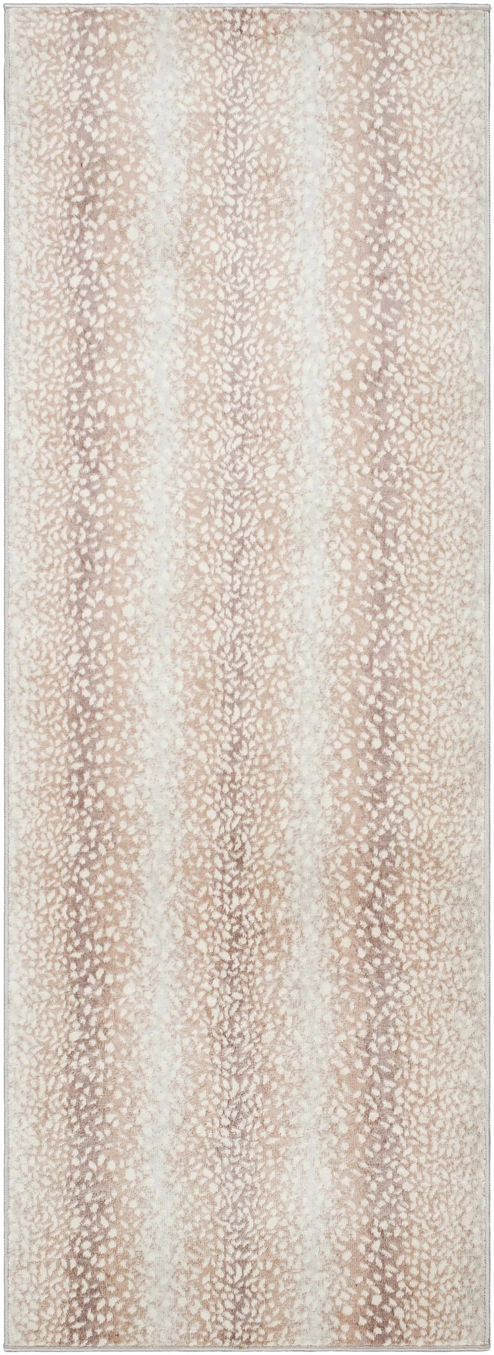 Pointblank Tan Leopard Print Rug by Boutique Rugs