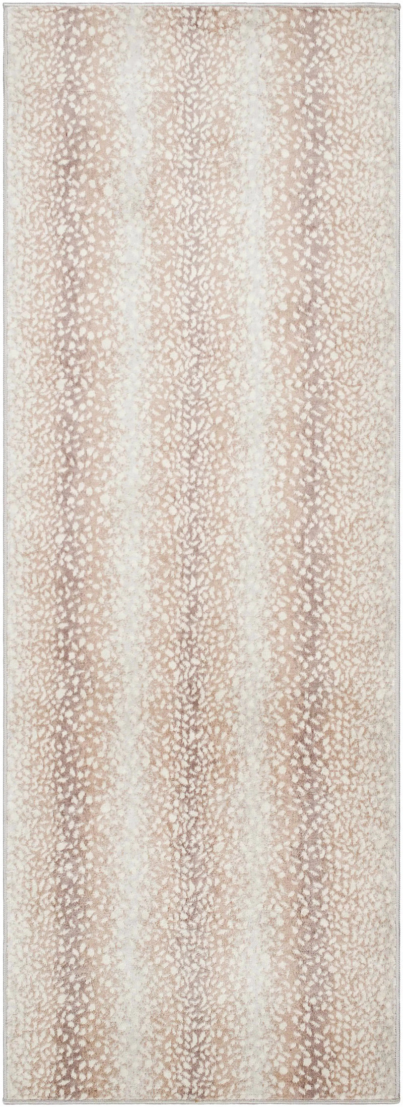 Pointblank Tan Leopard Print Rug by Boutique Rugs