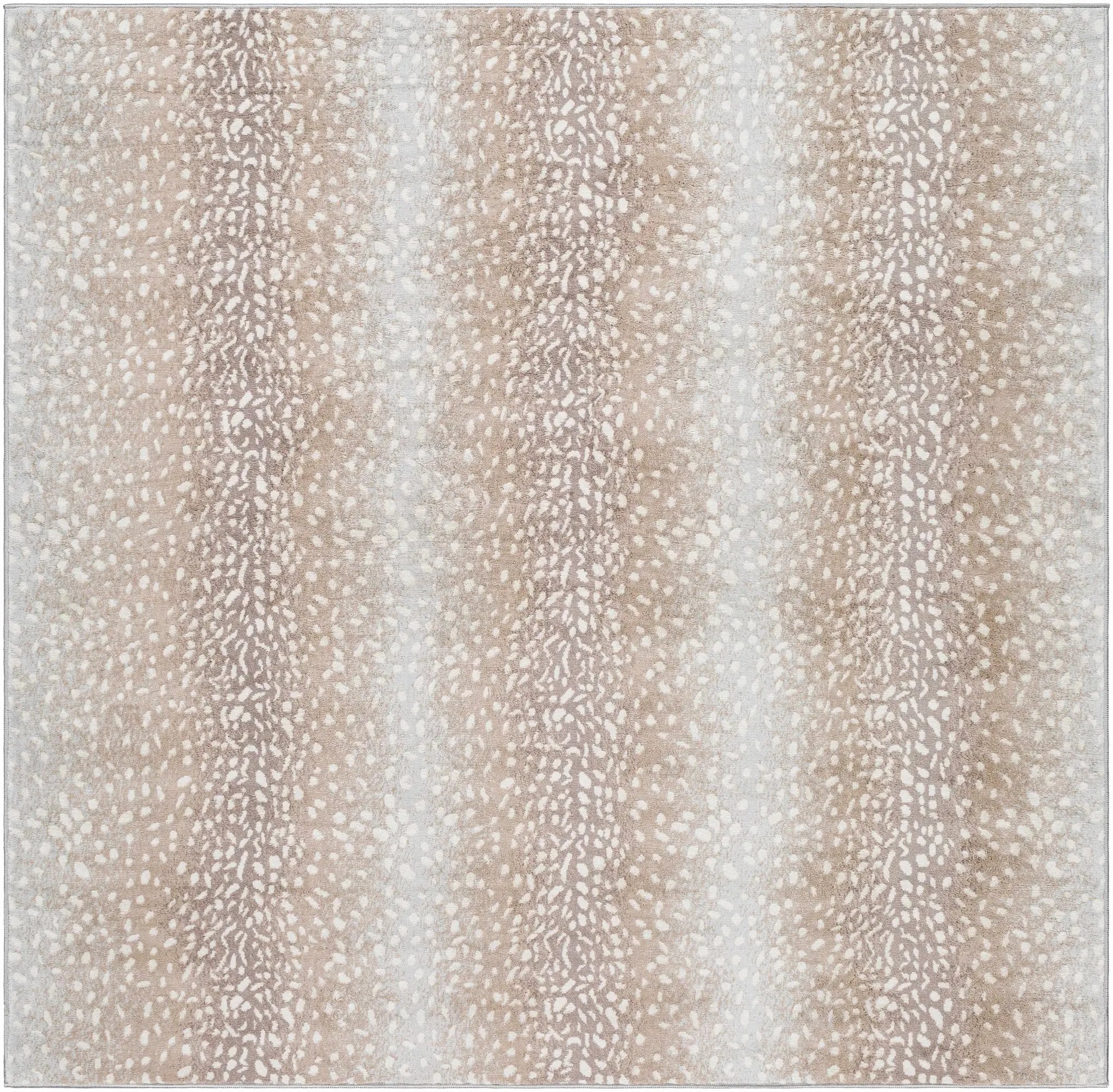 Pointblank Tan Leopard Print Rug by Boutique Rugs