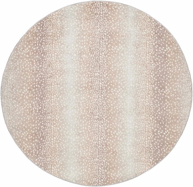 Pointblank Tan Leopard Print Rug by Boutique Rugs
