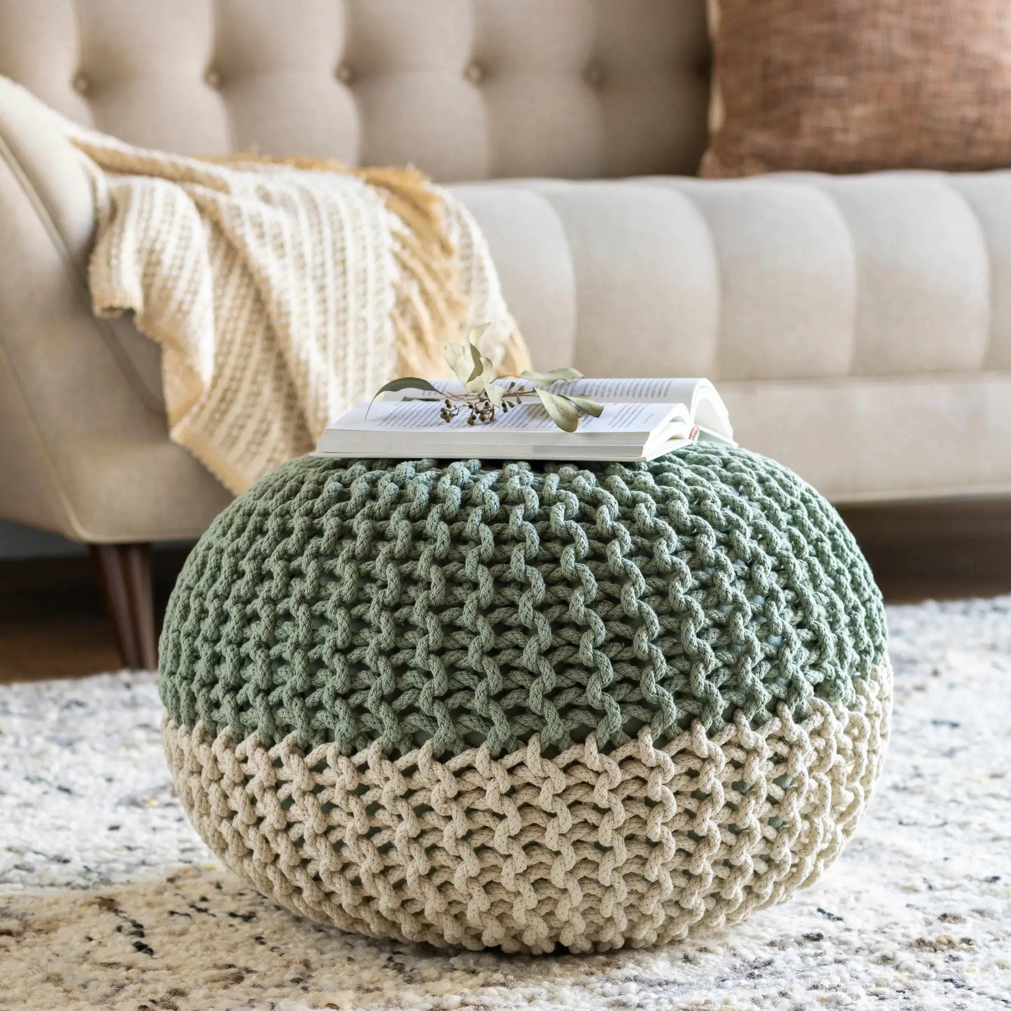 Point Pouf - Clearance by Boutique Rugs
