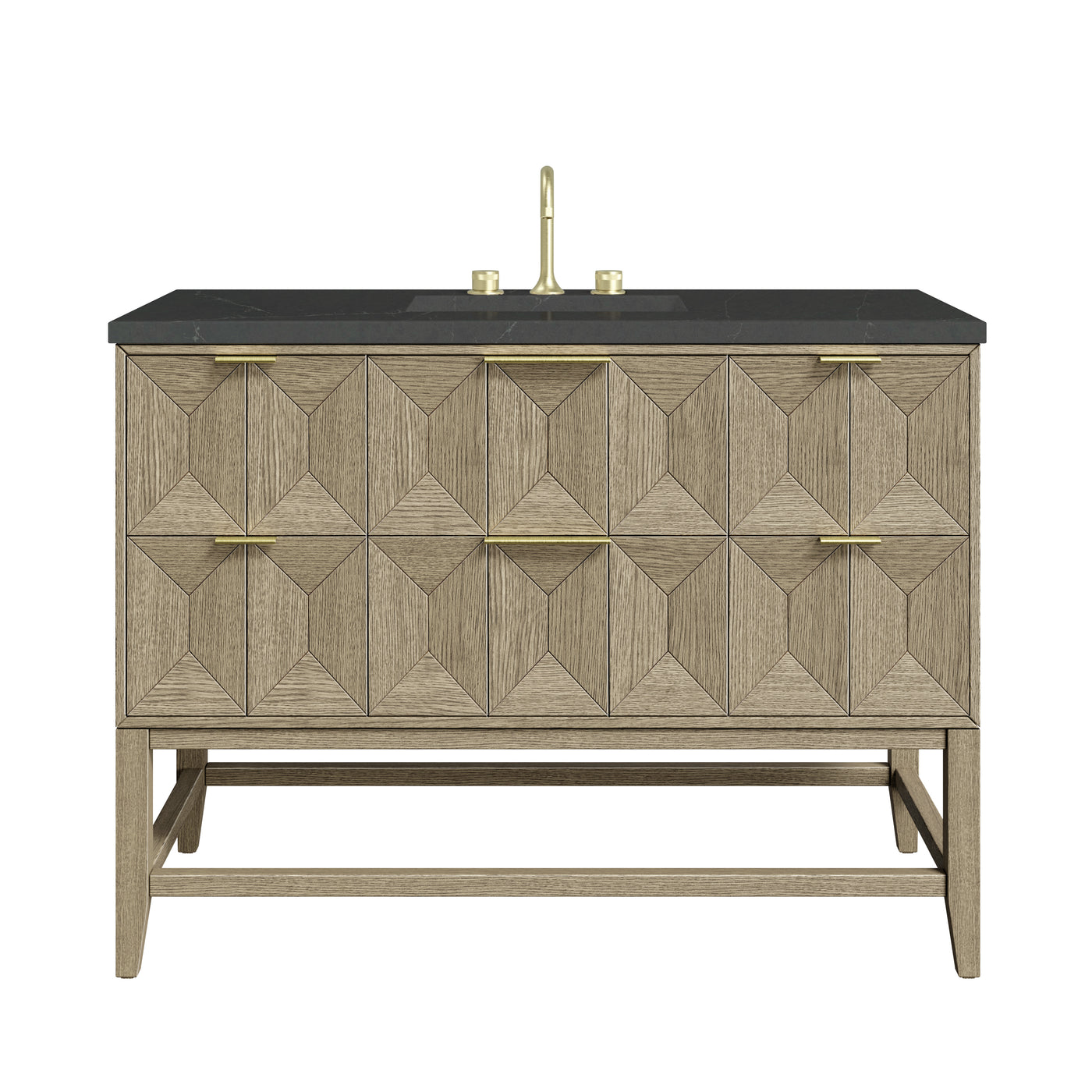 James Martin Emmeline 48" Single Bathroom Vanity, Pebble Oak by James Martin