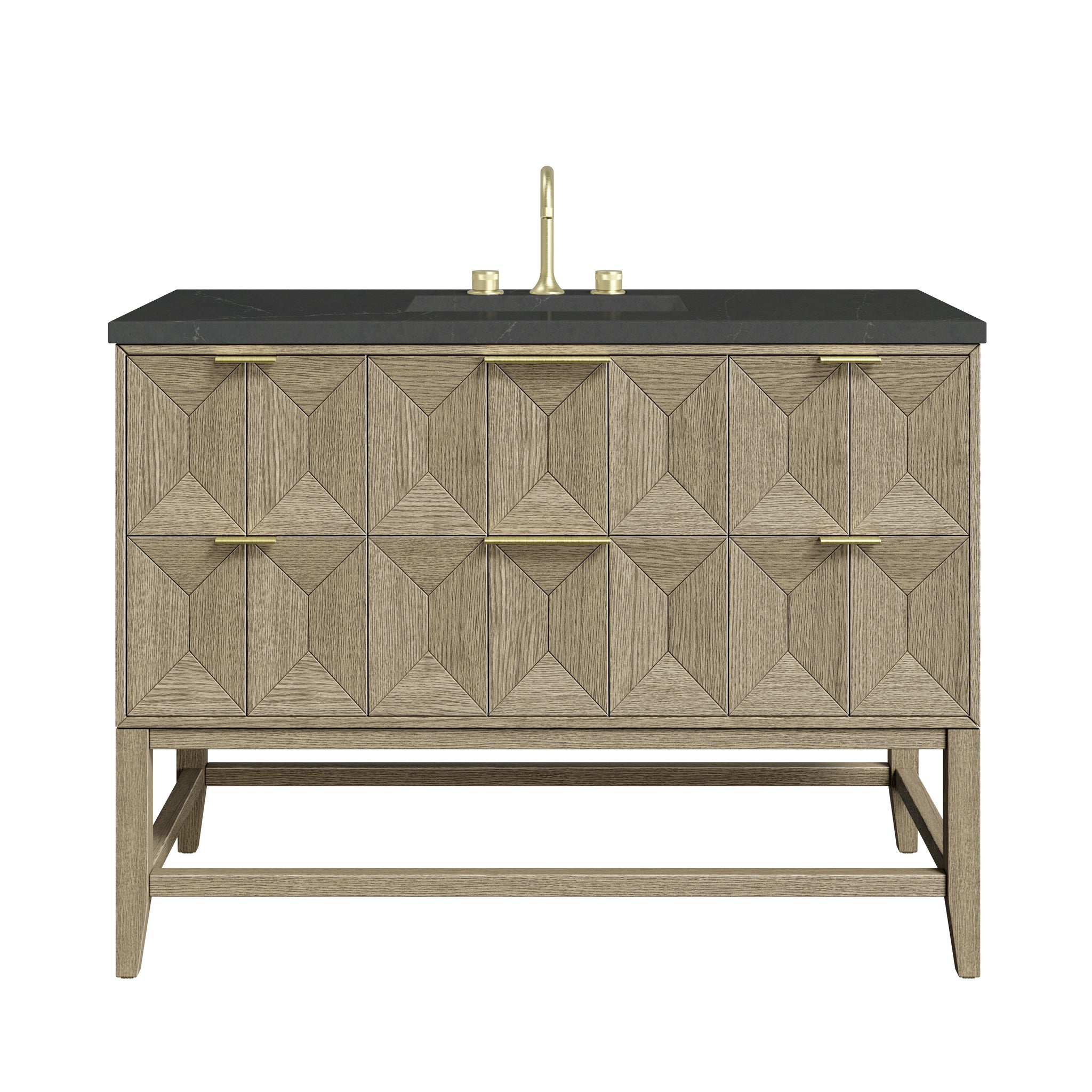 James Martin Emmeline 48" Single Bathroom Vanity, Pebble Oak by James Martin