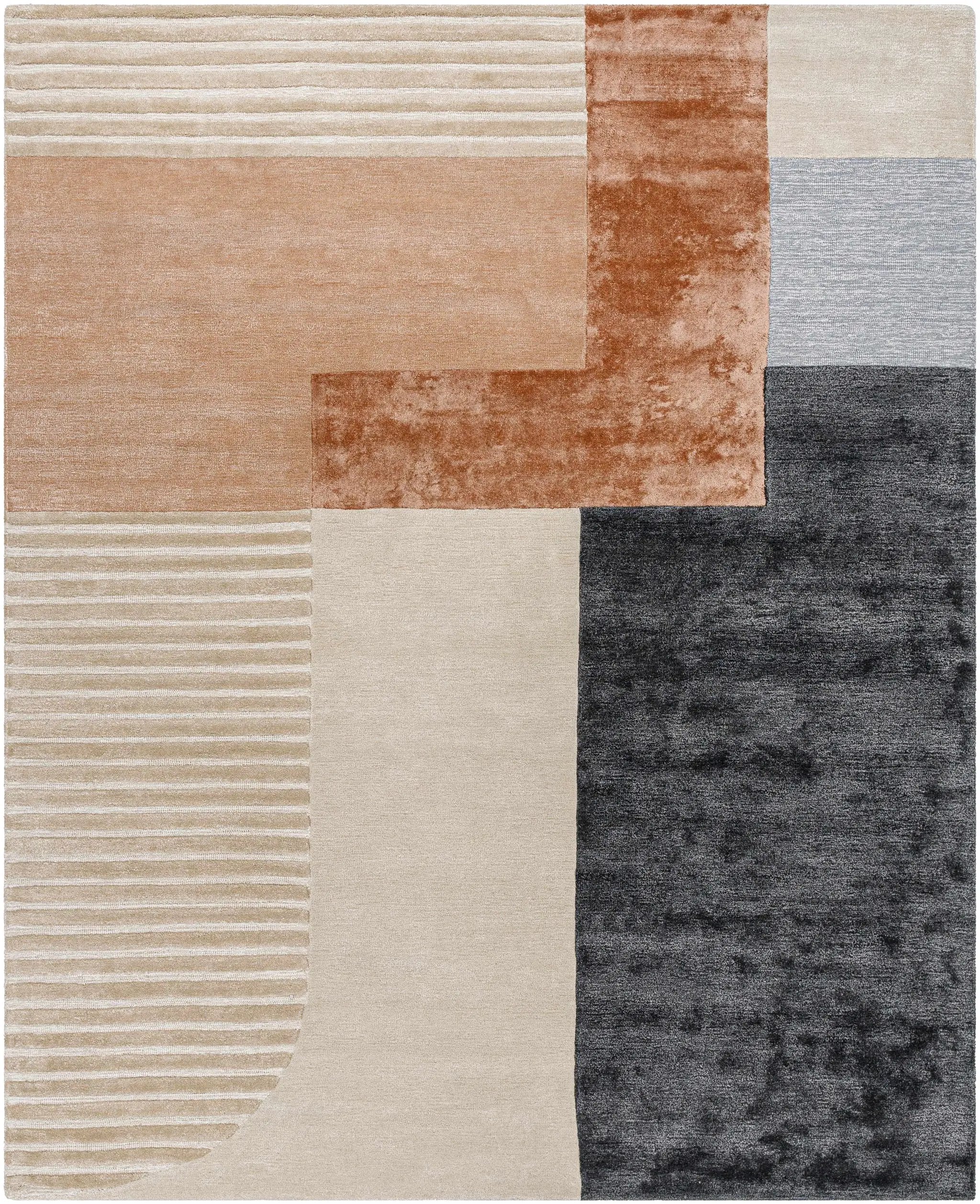 Pofadder Viscose&Wool Patchwork Rug by Boutique Rugs