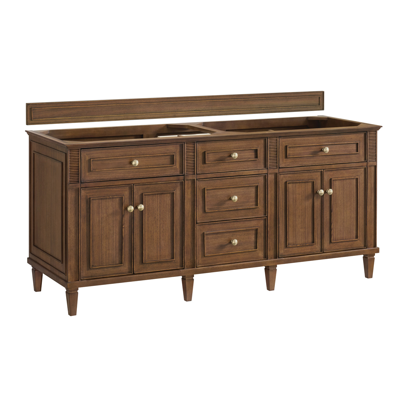 James Martin Lorelai 72" Double Bathroom Vanity, Mid-Century Walnut by James Martin