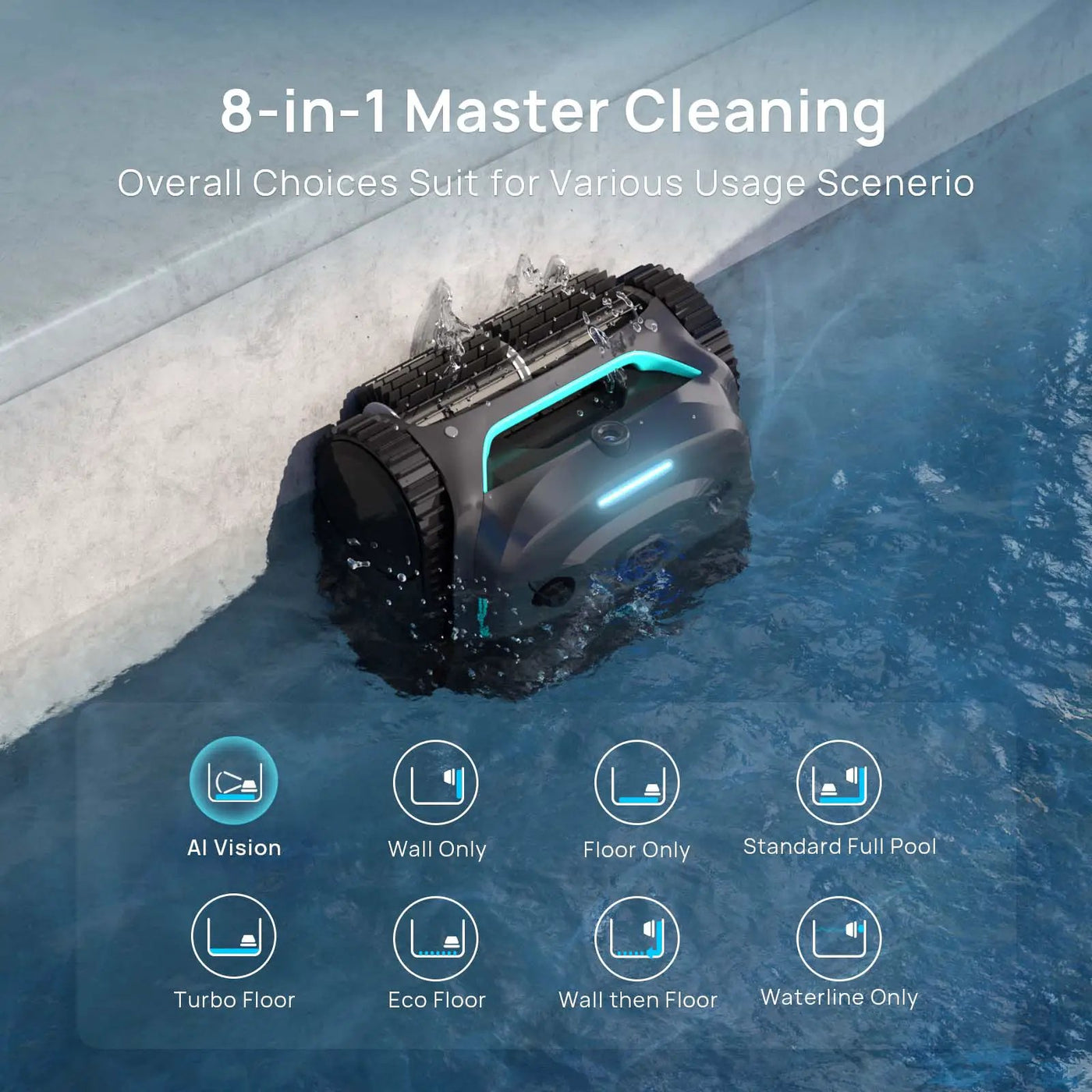 (2026 New) WYBOT C2 Vision Cordless Robotic Pool Cleaner by WYBOT