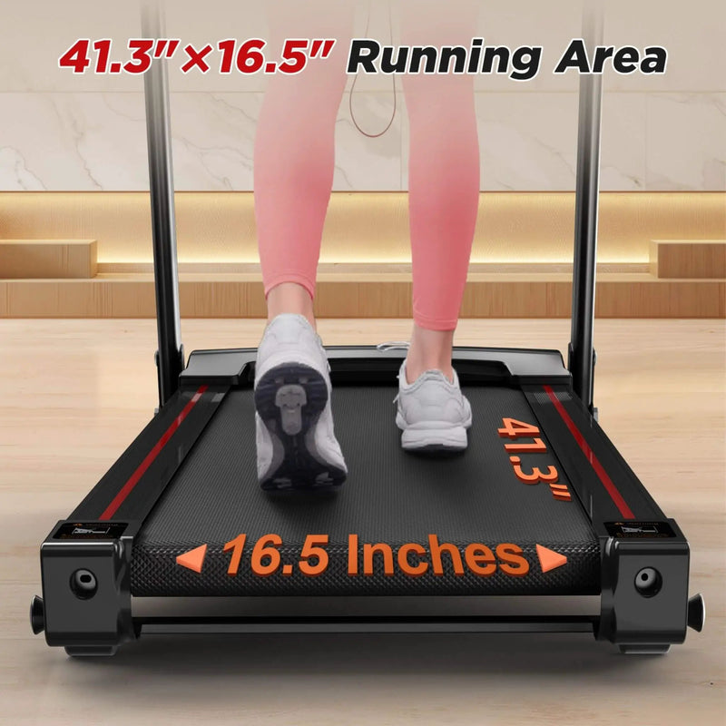 Rovix Portable 3.5HP Space Saving Folding Treadmill W/ Incline & 12 Preset Programs (SAK29735) by SAKSBY WHOLESALE