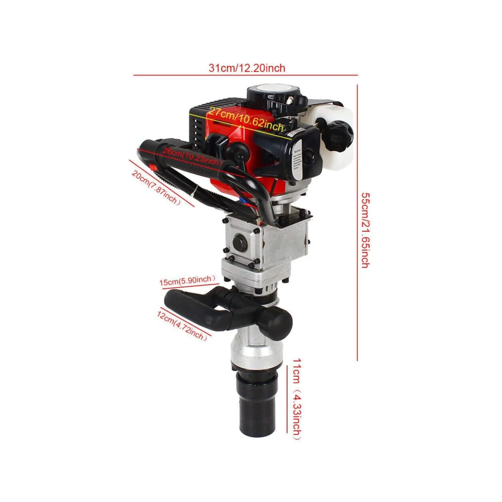 Portable 1.2HP Gas Powered Hydraulic Post Pounder Hole Driver (SAK92147) by SAKSBY WHOLESALE