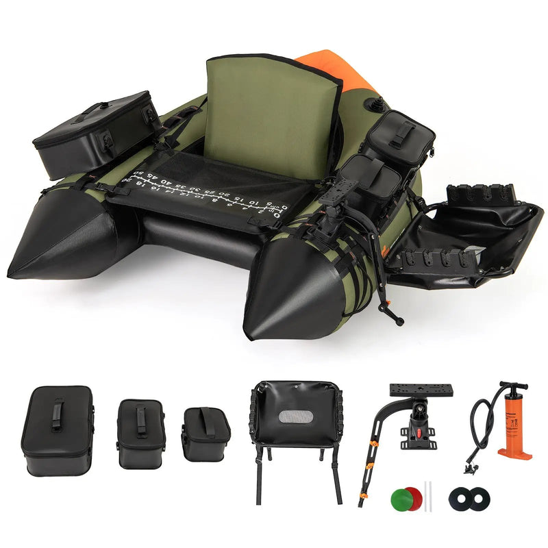 Portable Fishing Boat with 3 Detachable Storage Boxes by DirectDeals