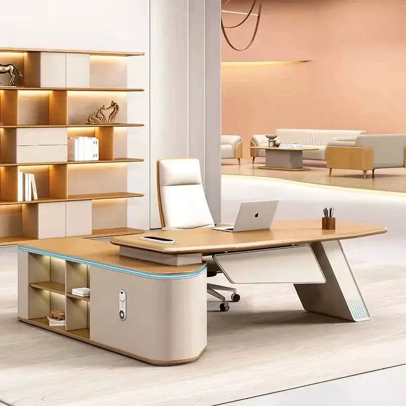 Ellis · Modern Executive L-Shaped Desk by Arc Grove
