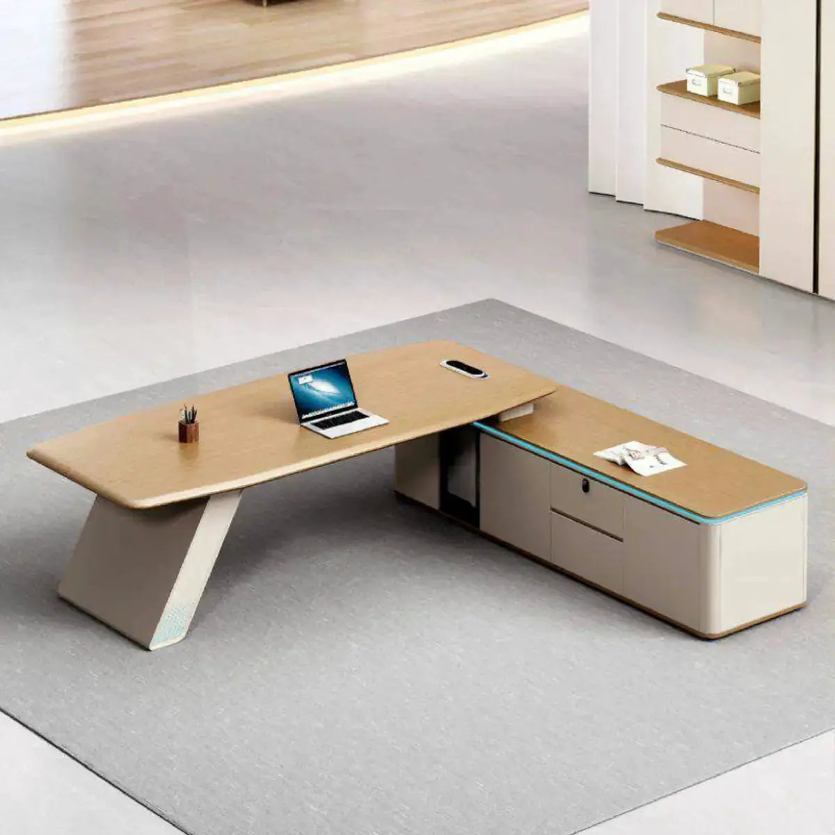 Ellis · Modern Executive L-Shaped Desk by Arc Grove