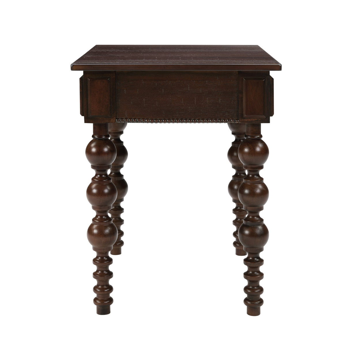 Solid Wood End Table with Drawer in Espresso Finish, photo 10 of 15