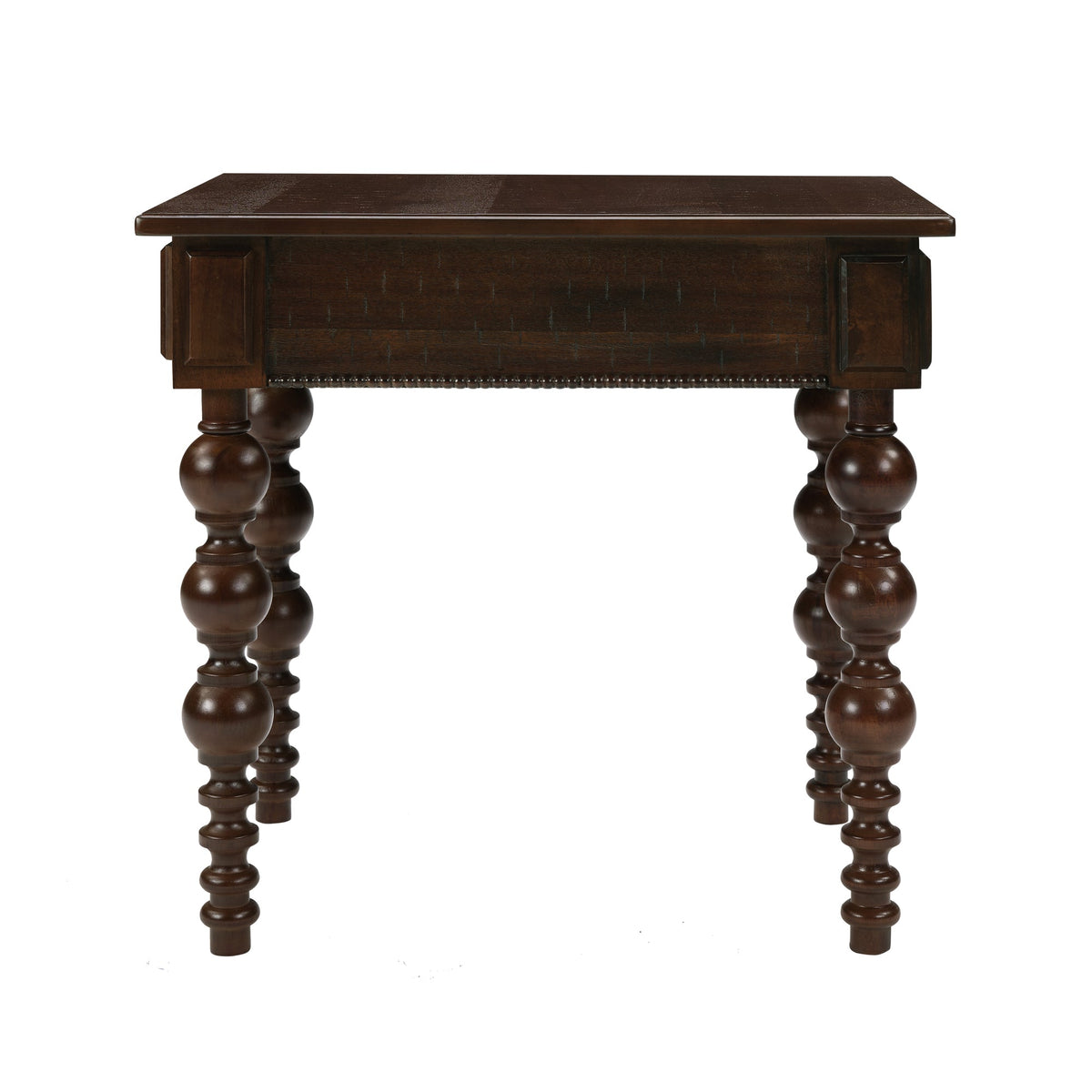 Solid Wood End Table with Drawer in Espresso Finish, photo 11 of 15