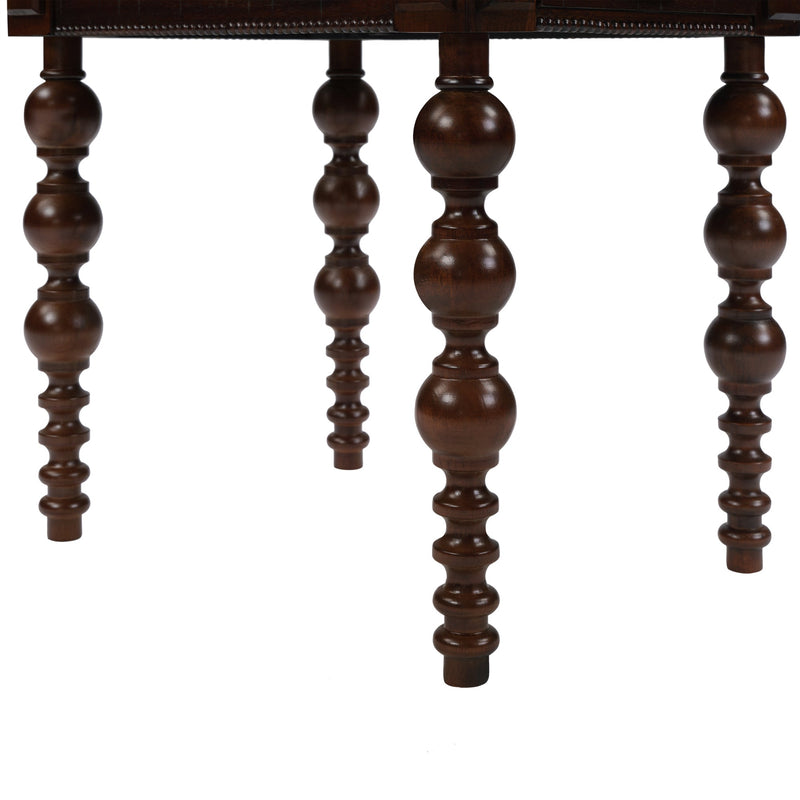 Solid Wood End Table with Drawer in Espresso Finish, photo 15 of 15
