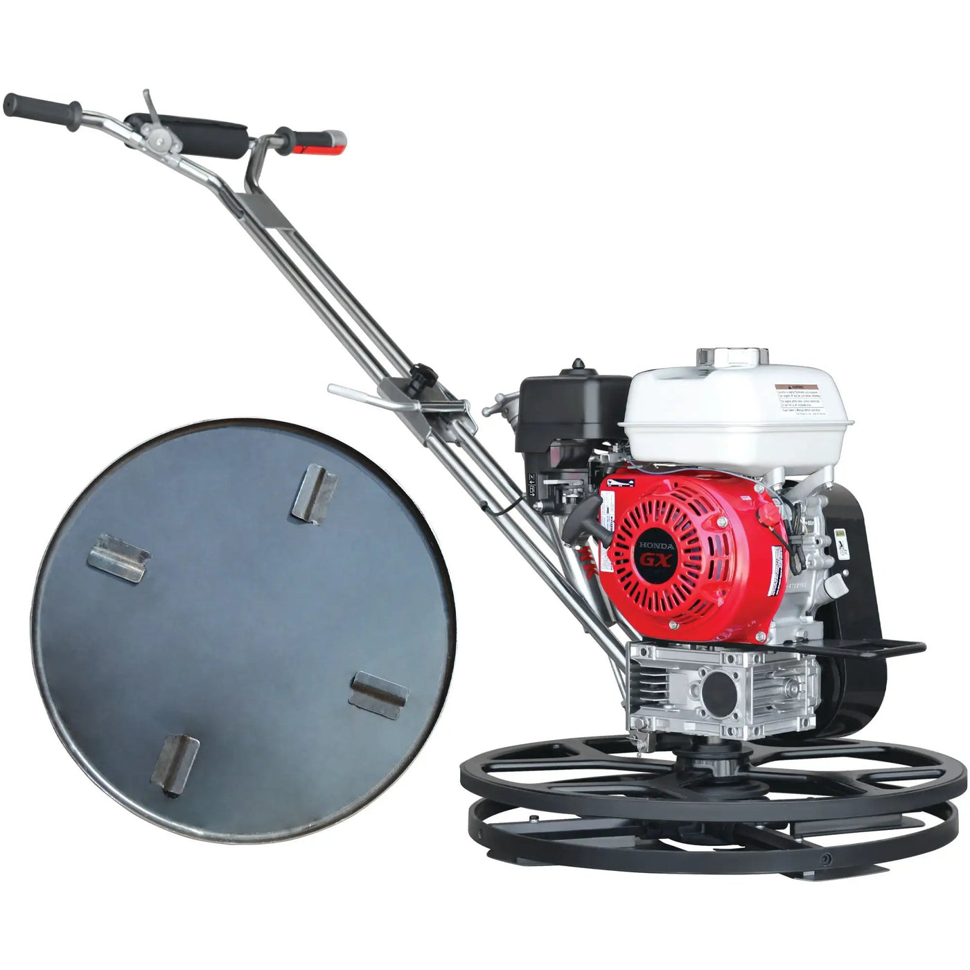 24" Concrete Power Trowel Edger 5.5HP Honda Float Pan Blade Screed Finishing Tool by Tomahawk Power