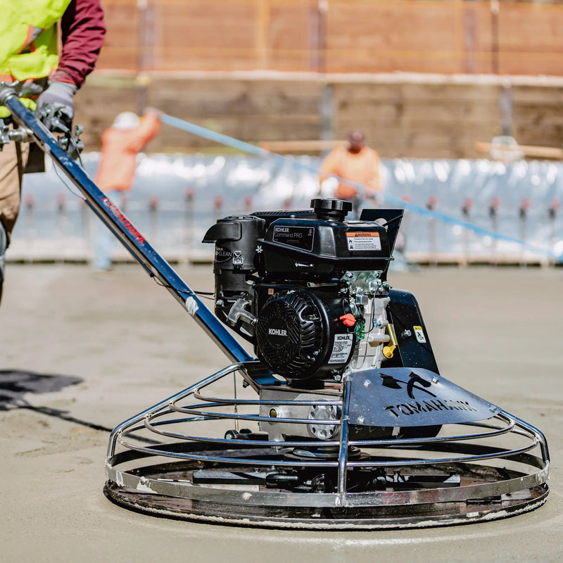 Heavy-Duty Float Pan for Concrete Power Trowels – Premium Steel for Concrete Finishing by Tomahawk Power