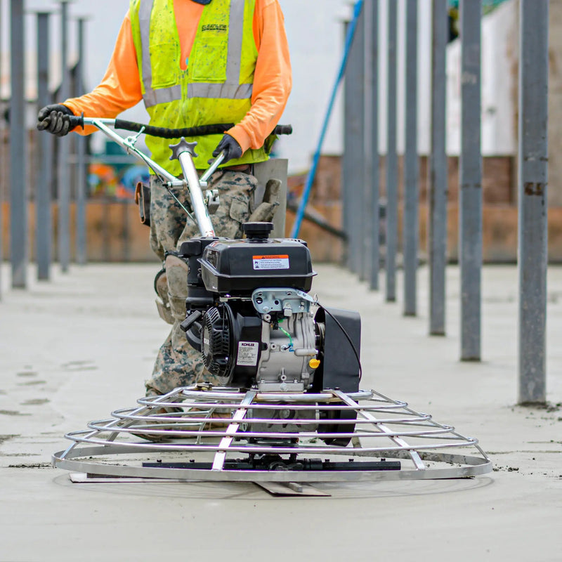 36" Concrete Power Trowel 6HP Kohler Float Pan Screed Edge Cement Finishing Tool by Tomahawk Power