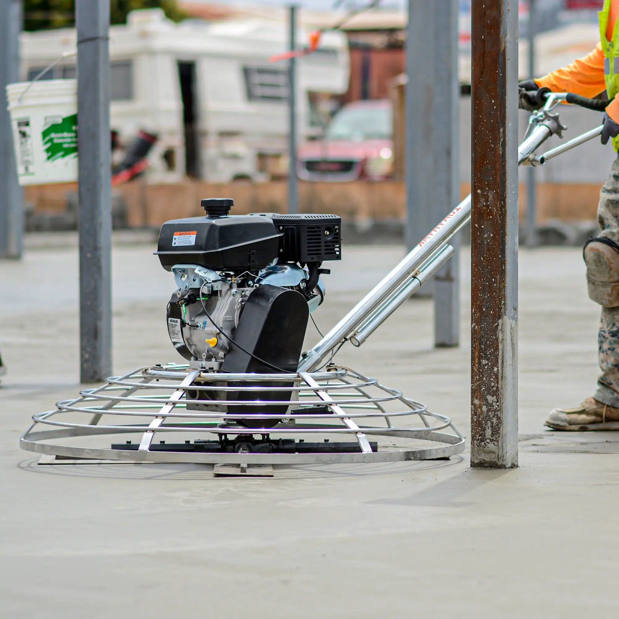 36" Concrete Power Trowel 6HP Kohler Float Pan Screed Edge Cement Finishing Tool by Tomahawk Power