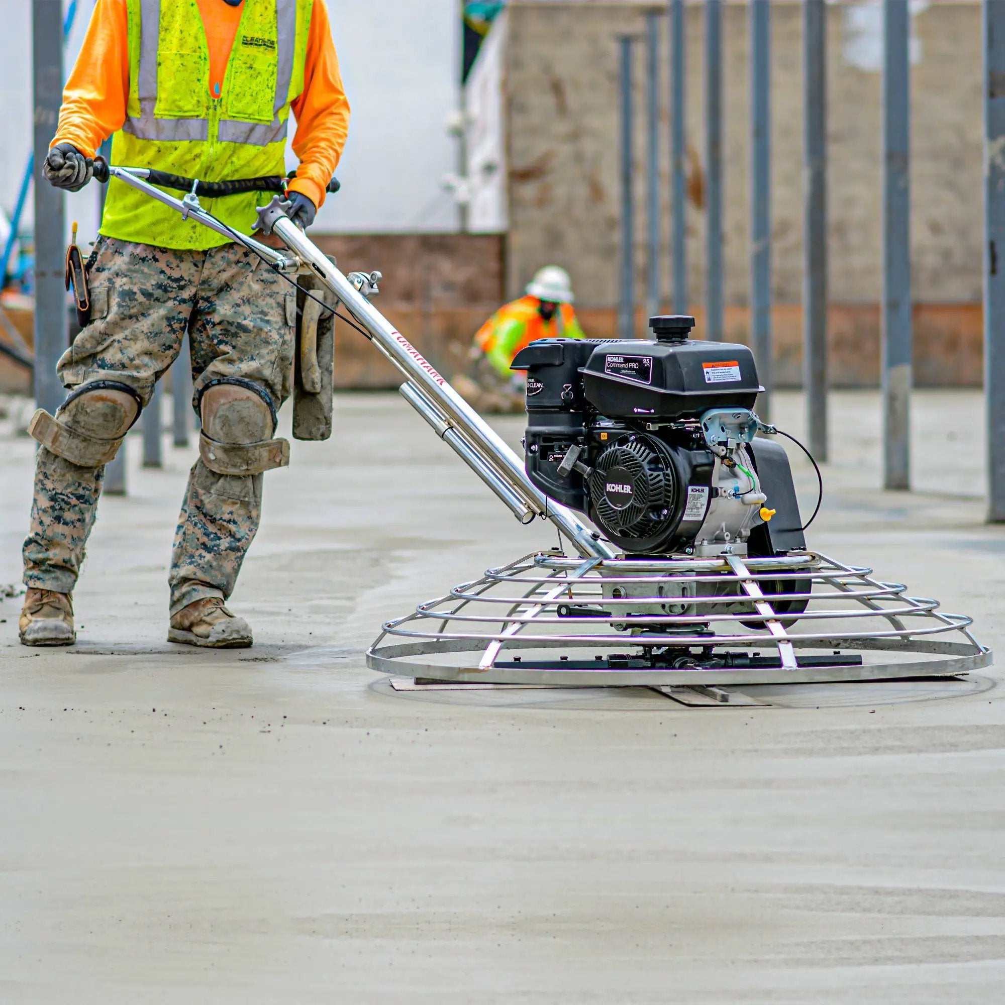 46" Concrete Power Trowel 14HP Kohler Float Pan Screed Edge Cement Finishing Tool by Tomahawk Power