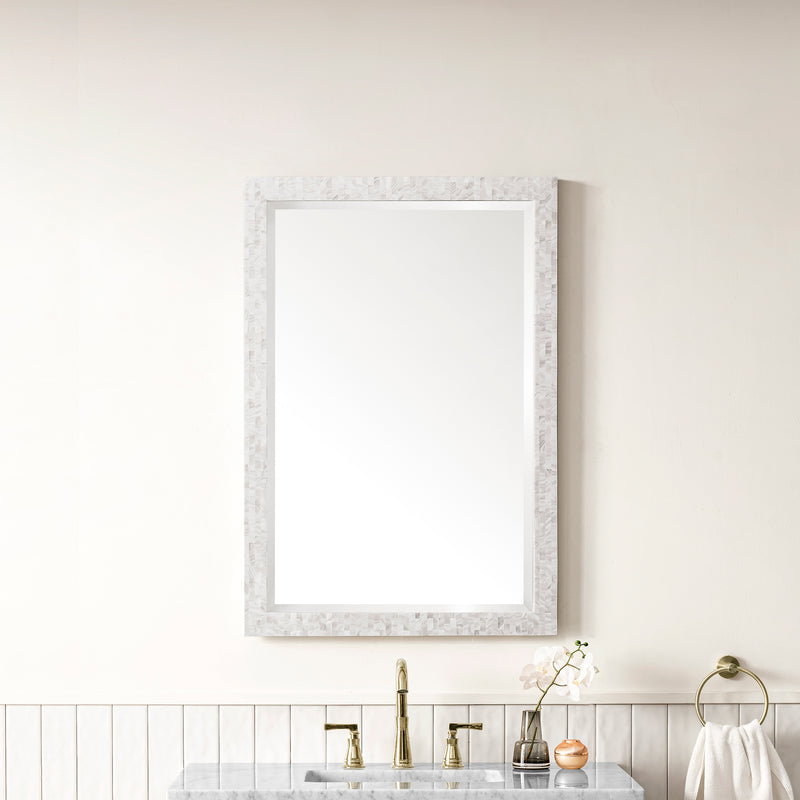 James Martin Callie 26" Mirror, White Mother of Pearl by James Martin