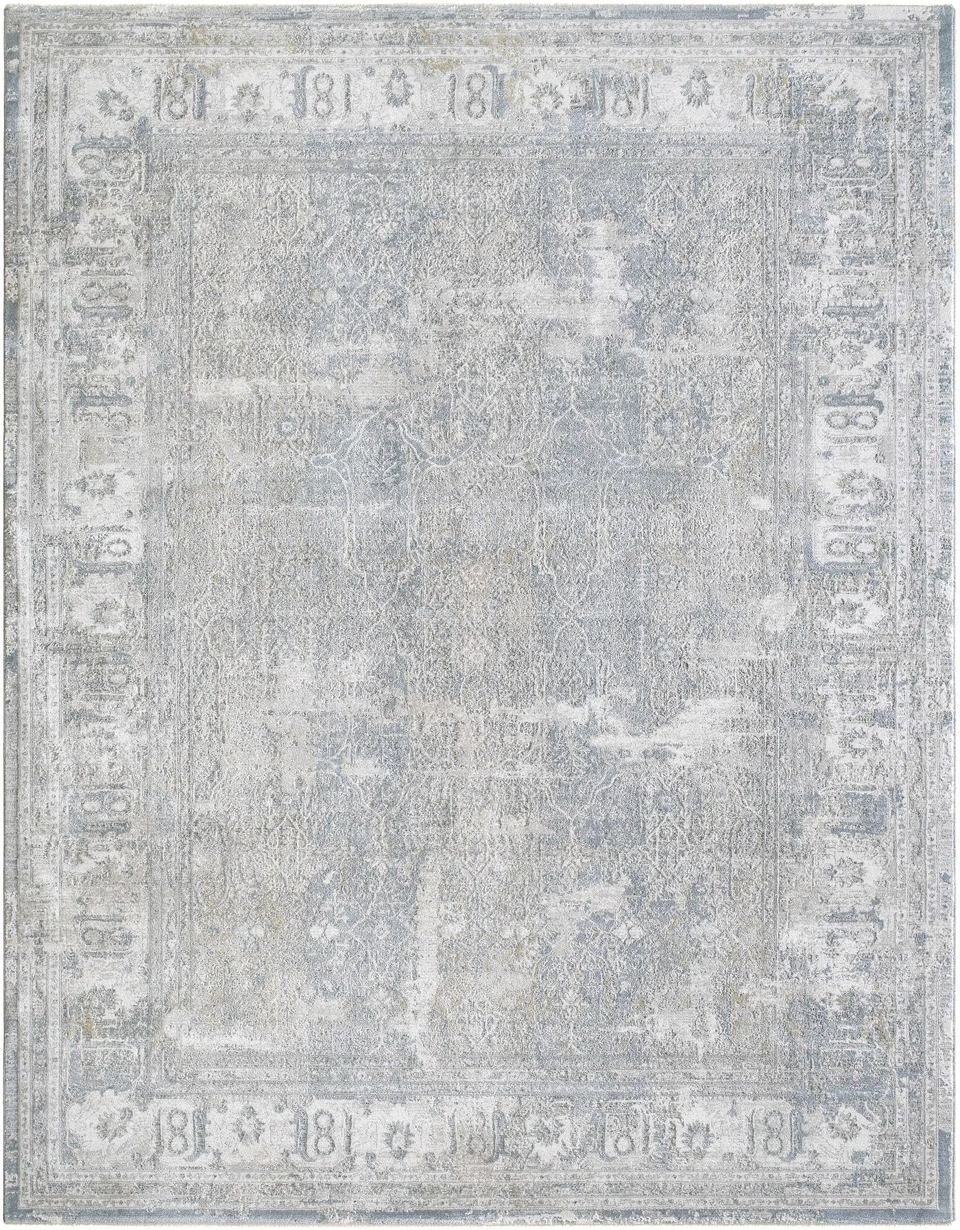 Pryce Blue Gray Thick Luxe Boutique Rug by Boutique Rugs