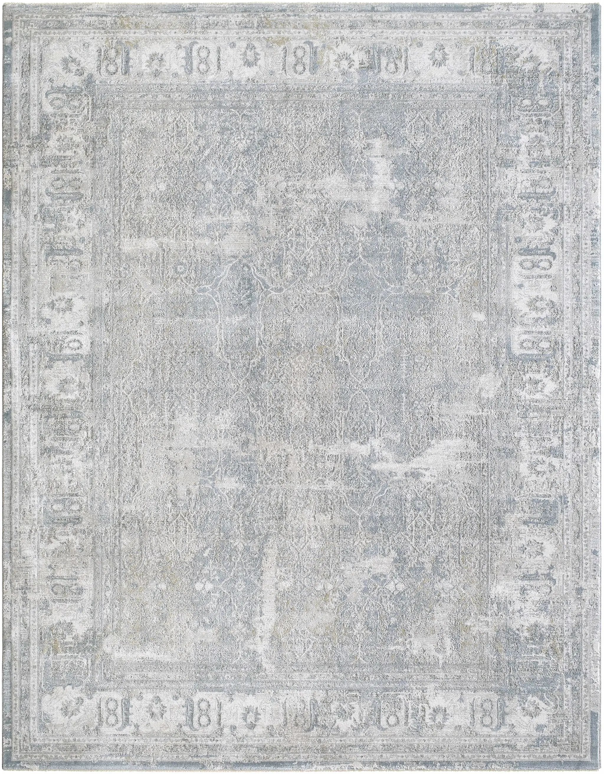 Pryce Blue Gray Thick Luxe Boutique Rug by Boutique Rugs