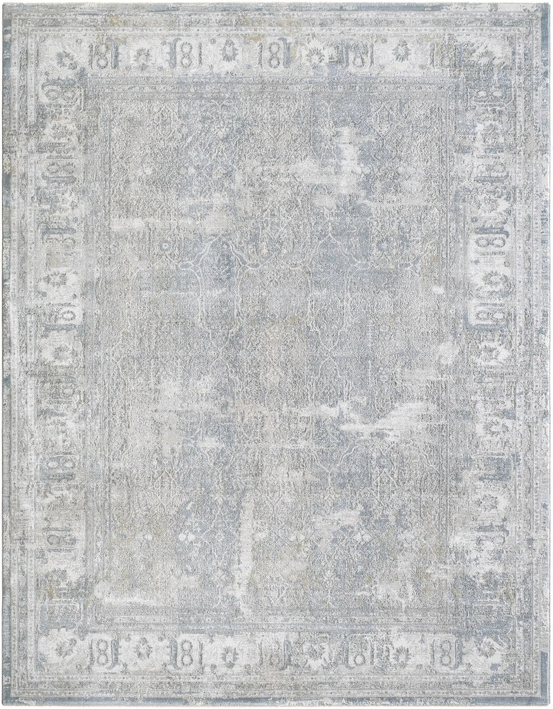 Pryce Blue Gray Thick Luxe Boutique Rug by Boutique Rugs