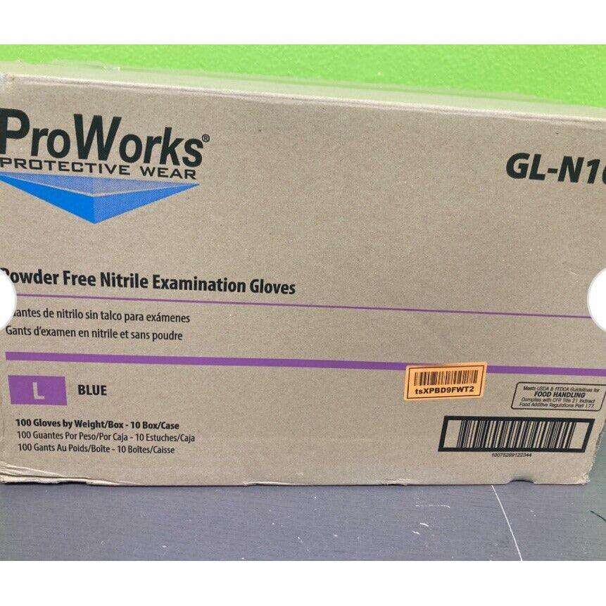 ProWorks Industrial Grade Nitrile Exam Gloves 4 mil by Selzalot
