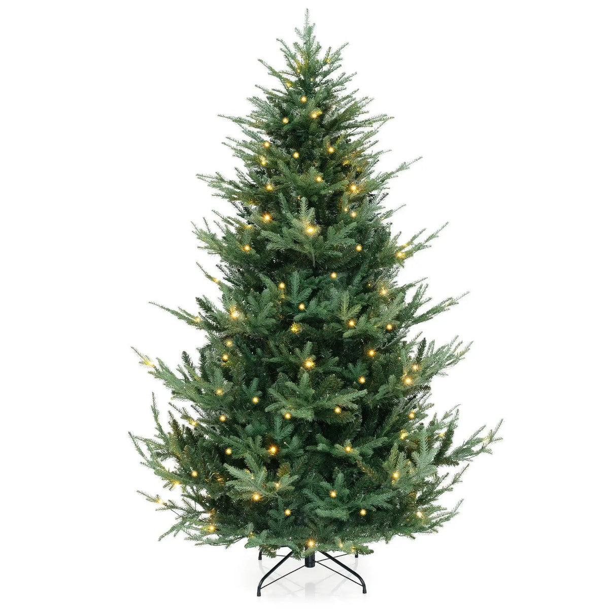 6 FT Pre-Lit Artificial Hinged Xmas Tree with 778 PVC and PE Branch Tips by DirectDeals